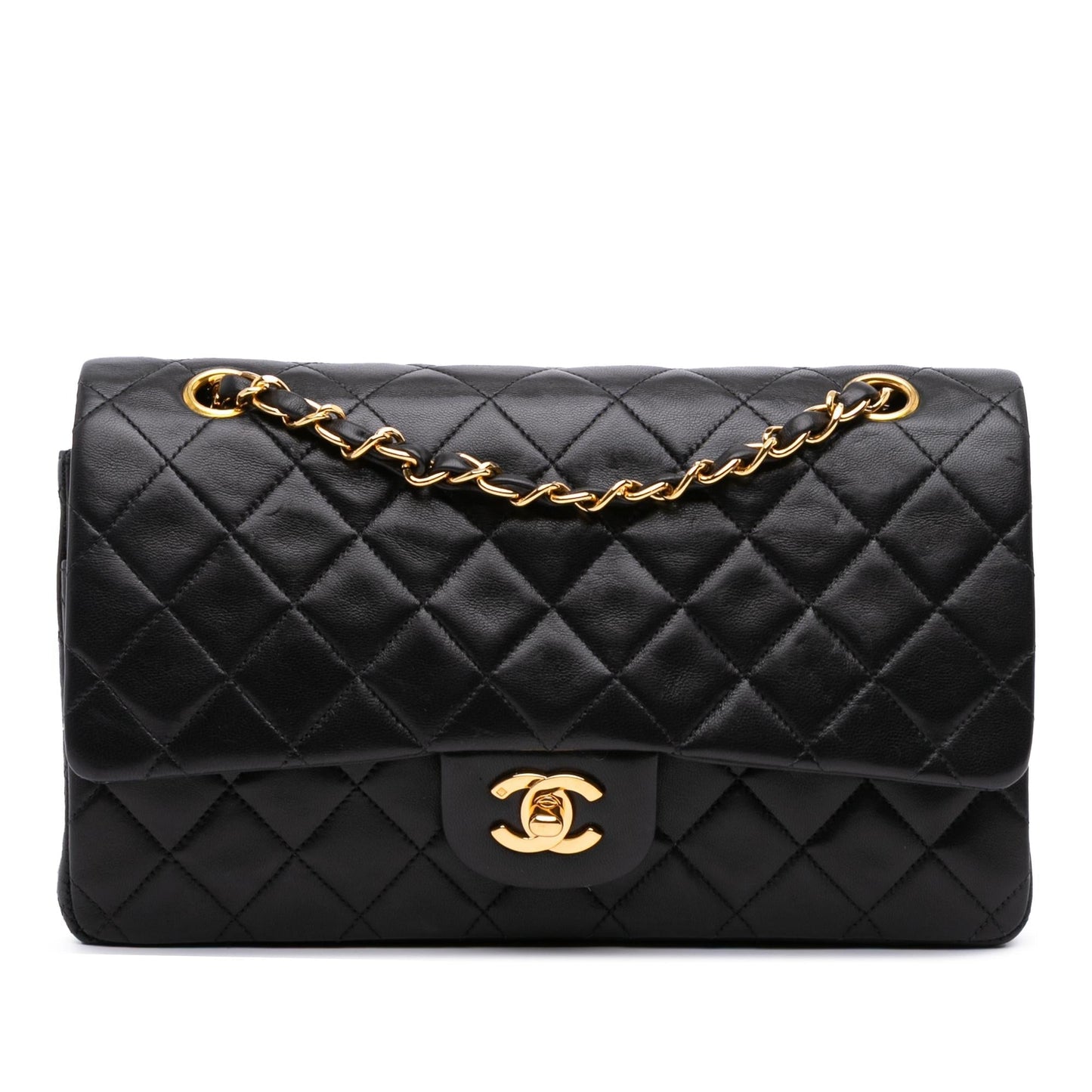 Chanel Classic Lambskin Double Flap Handbag Flap 49