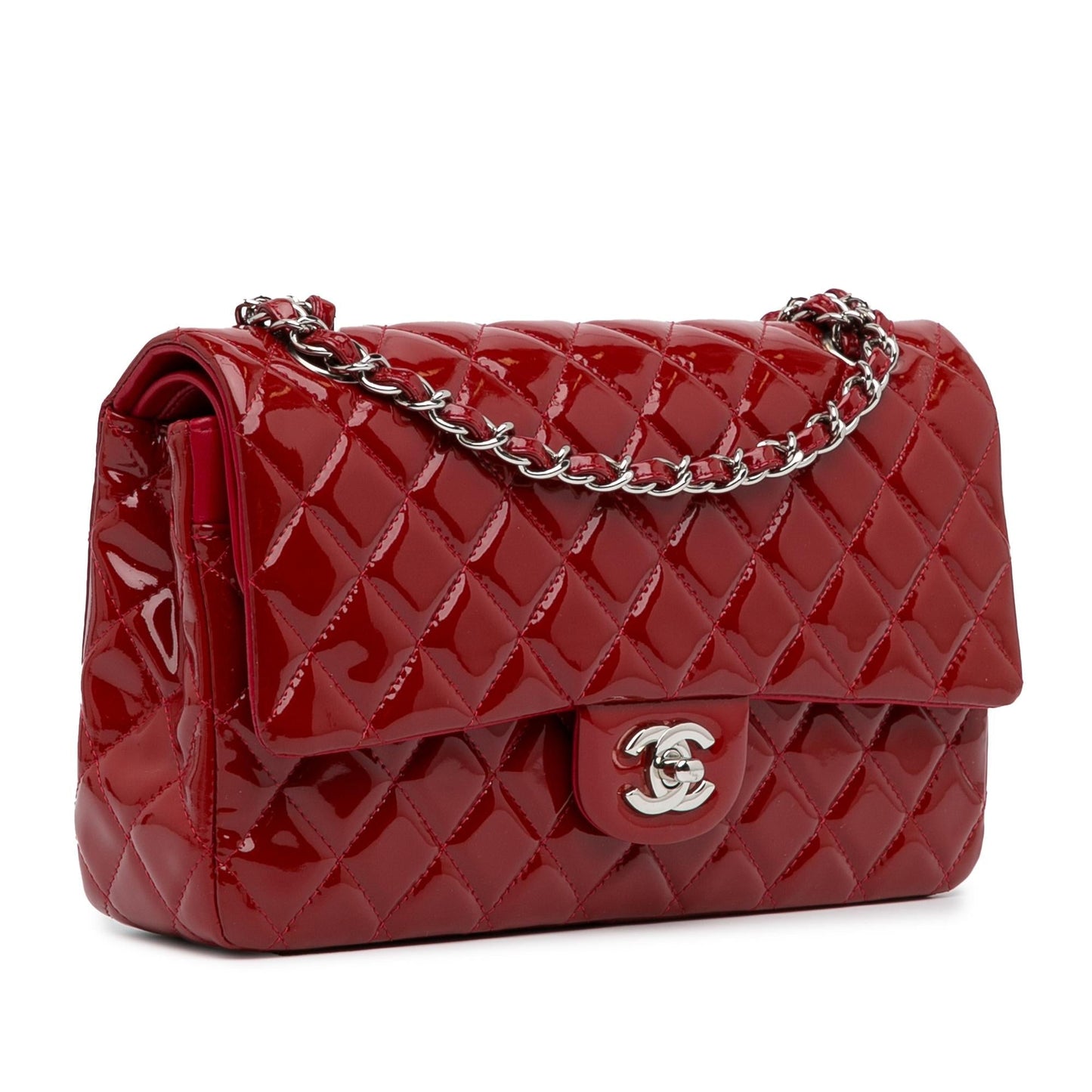 Chanel Classic Patent Double Flap SHG-aWKJWo Handbag