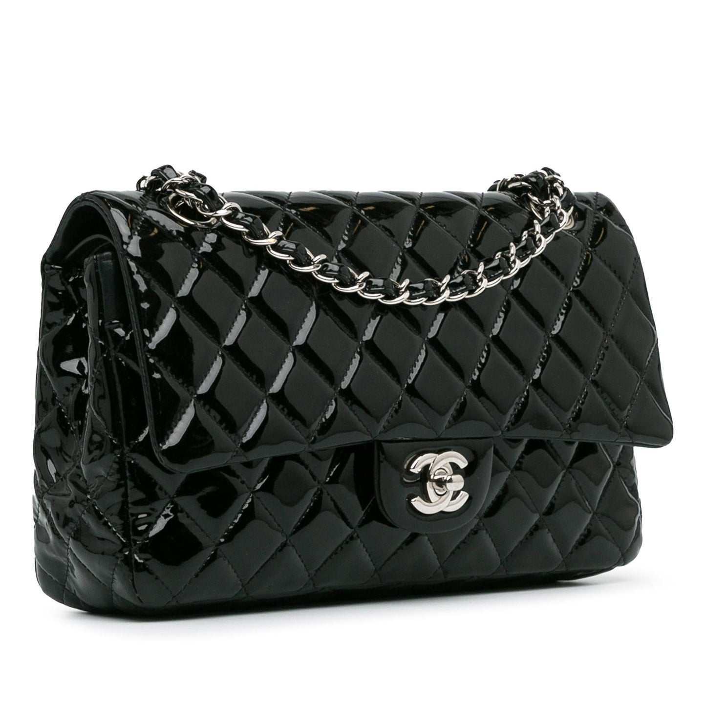 Chanel Classic Patent Double Flap SHG-gXzPcU Handbag