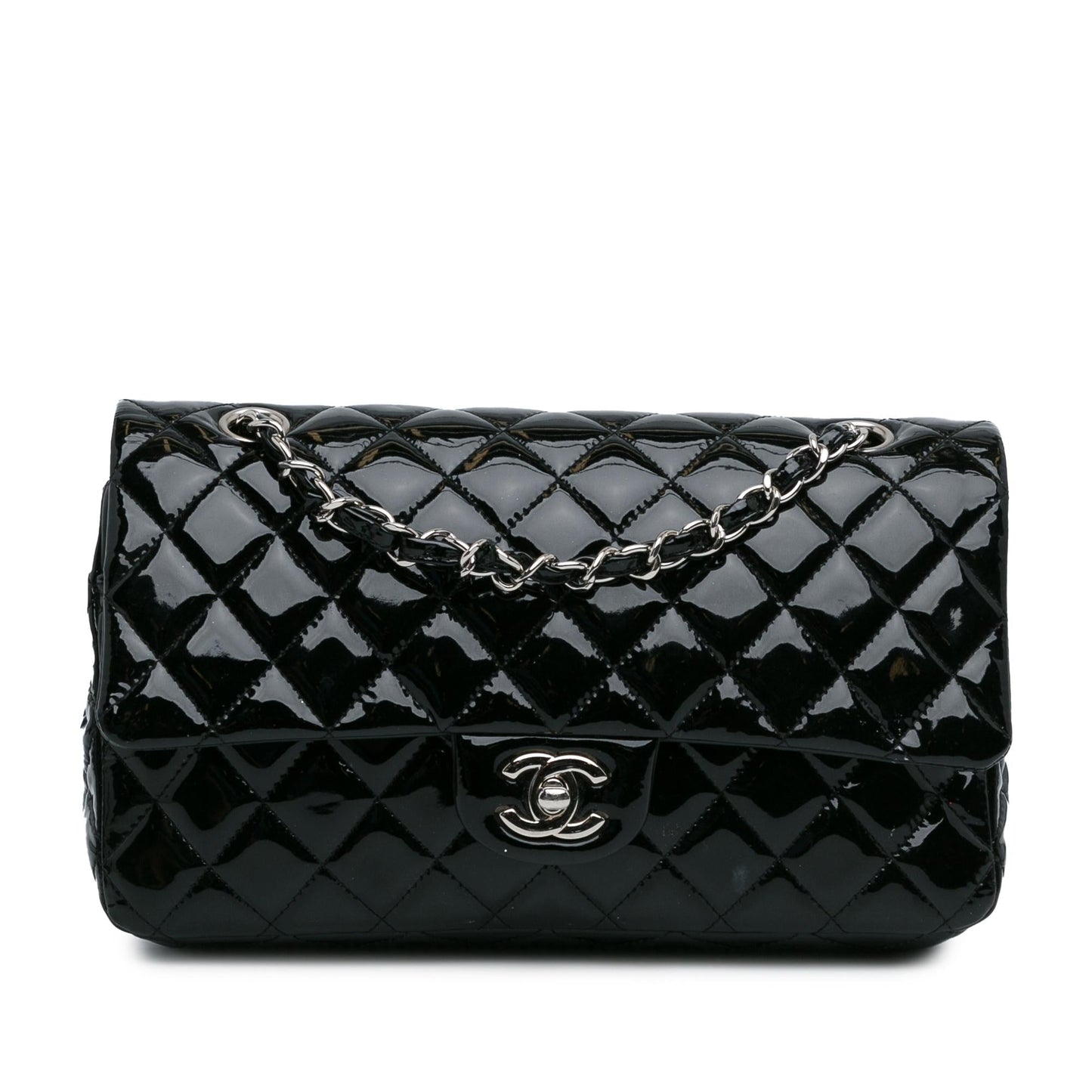 Chanel Classic Patent Double Flap SHG-RxvttZ Handbag