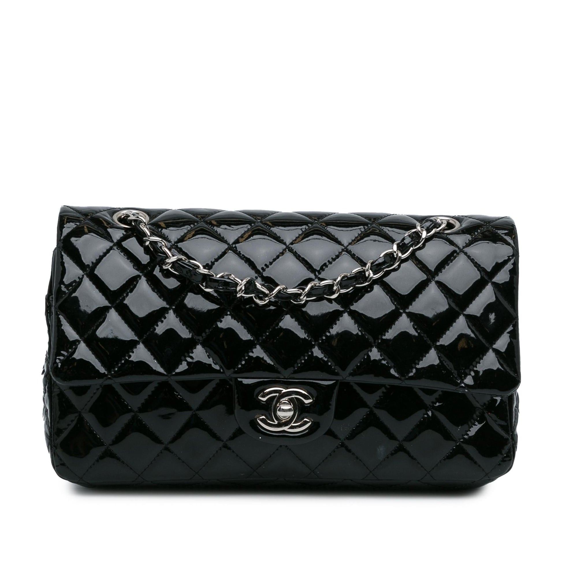 Chanel Classic Patent Double Flap SHG-RxvttZ Handbag