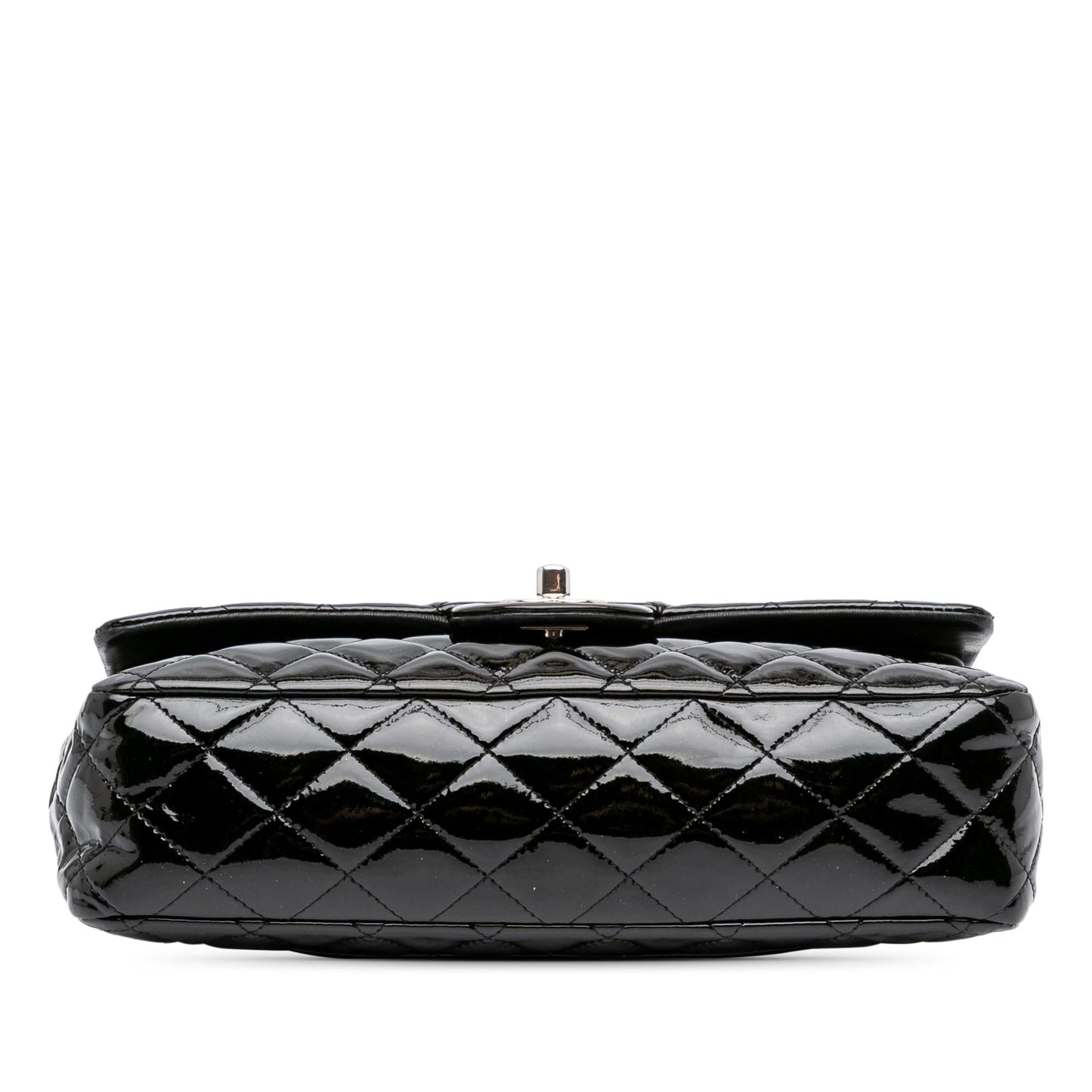 Chanel Classic Patent Double Flap Handbag Flap 3