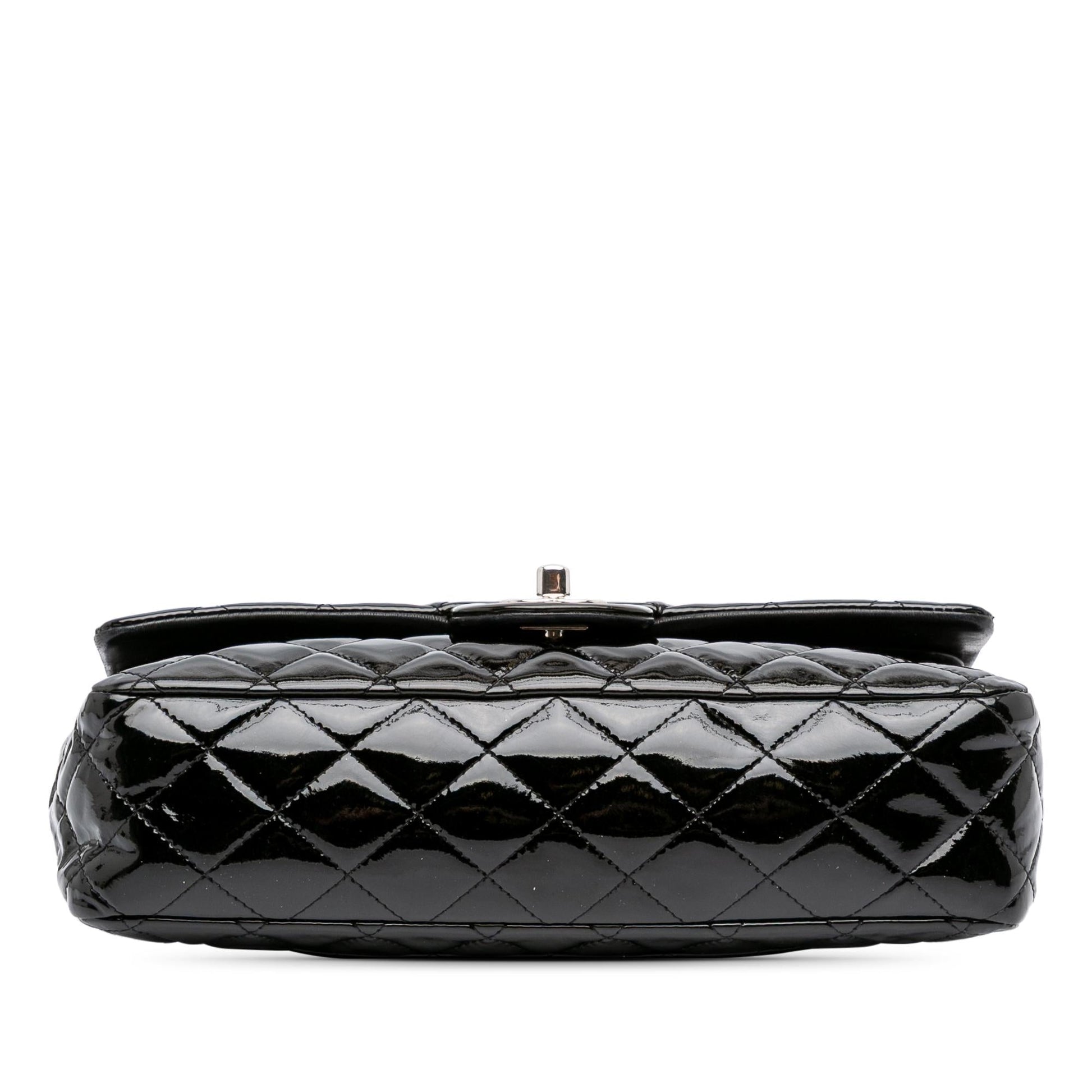 Chanel Classic Patent Double Flap Handbag Flap 7