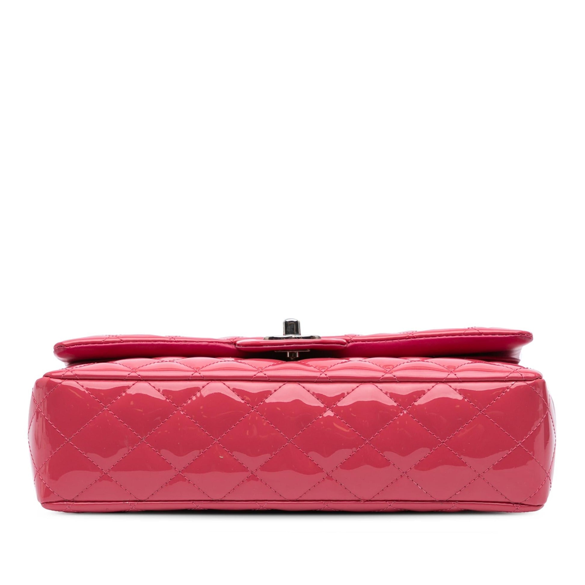 Chanel Classic Patent Double Flap Handbag Flap 6
