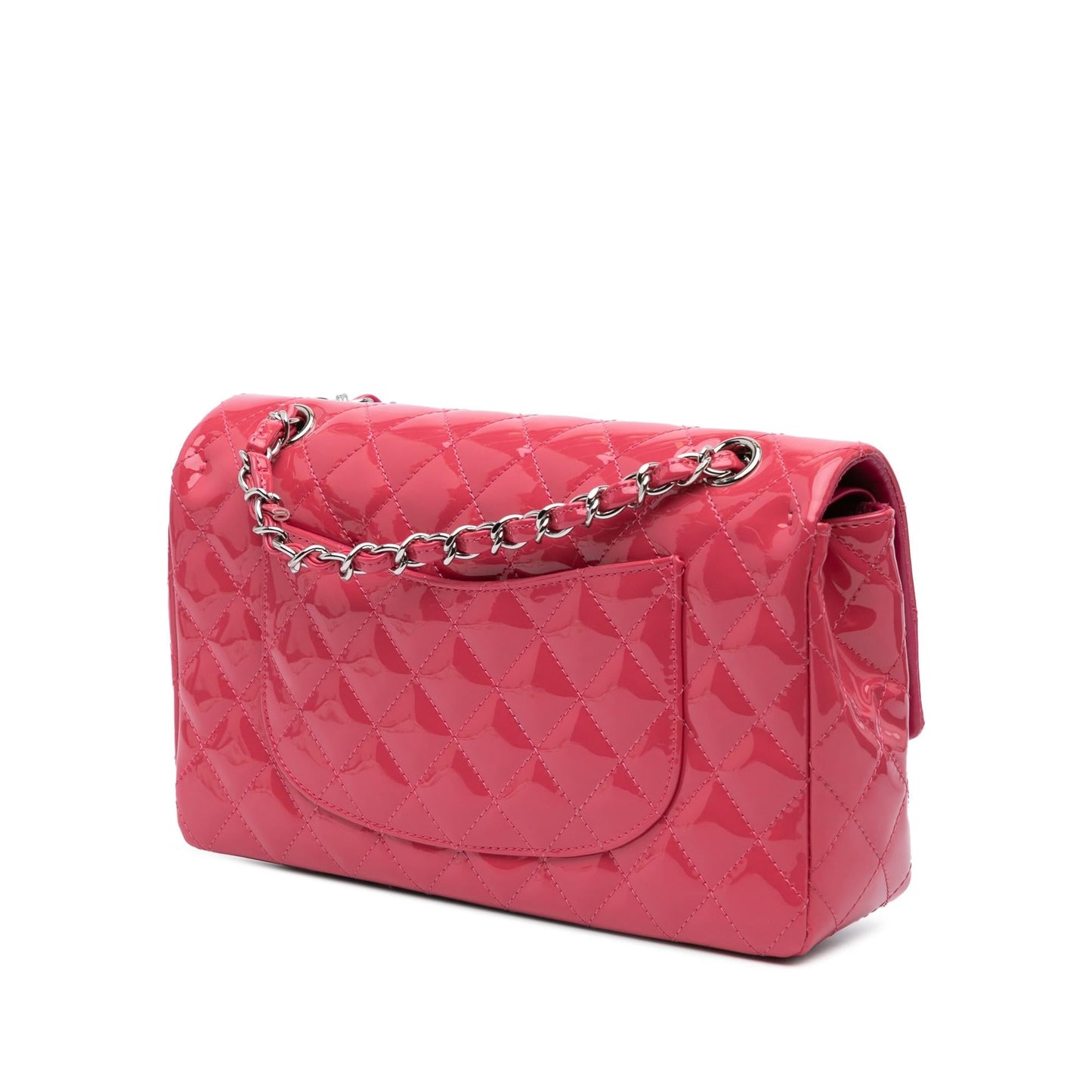 Chanel Classic Patent Double Flap Handbag Flap 6