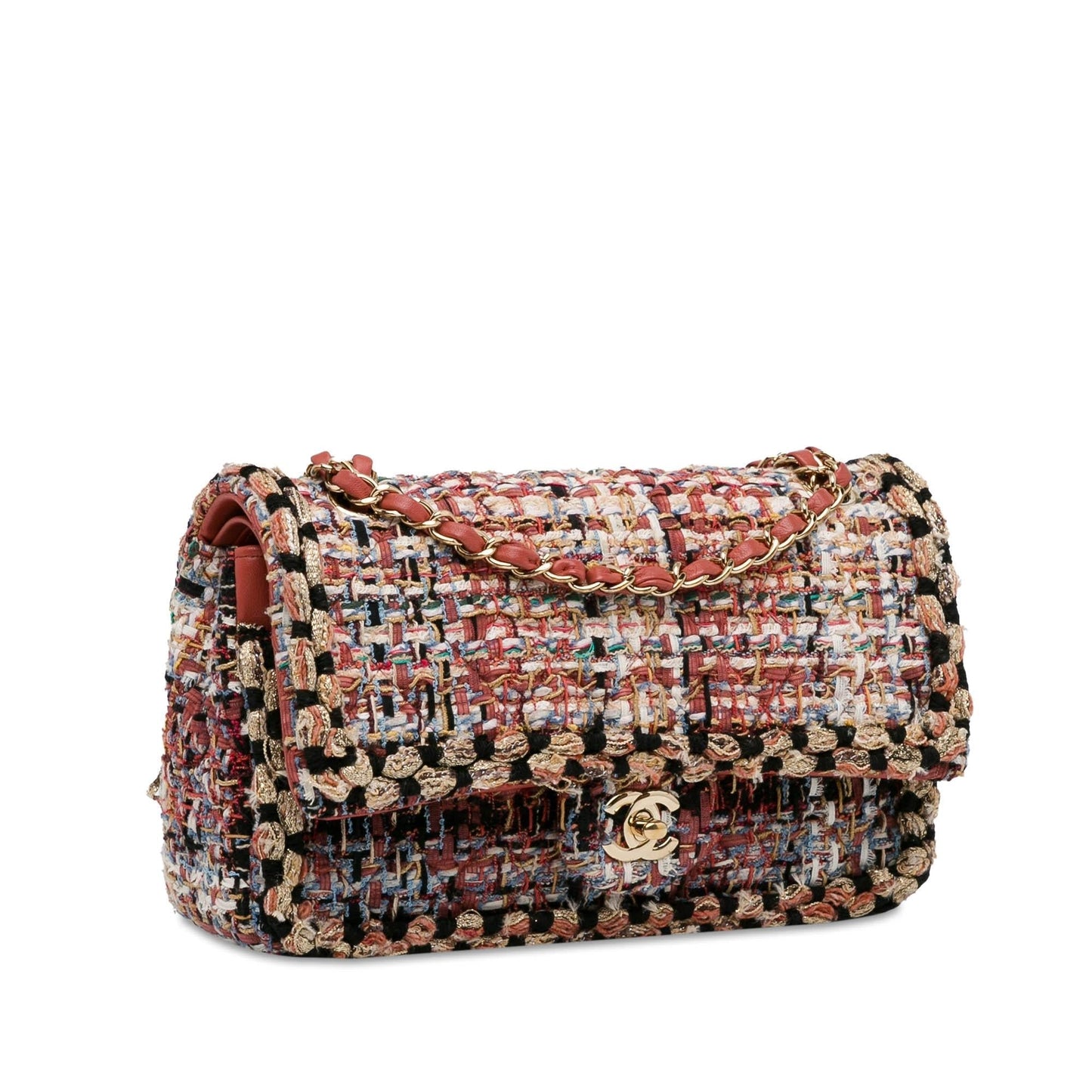 Chanel Classic Tweed Double Flap SHG-0MvJ4C Handbag