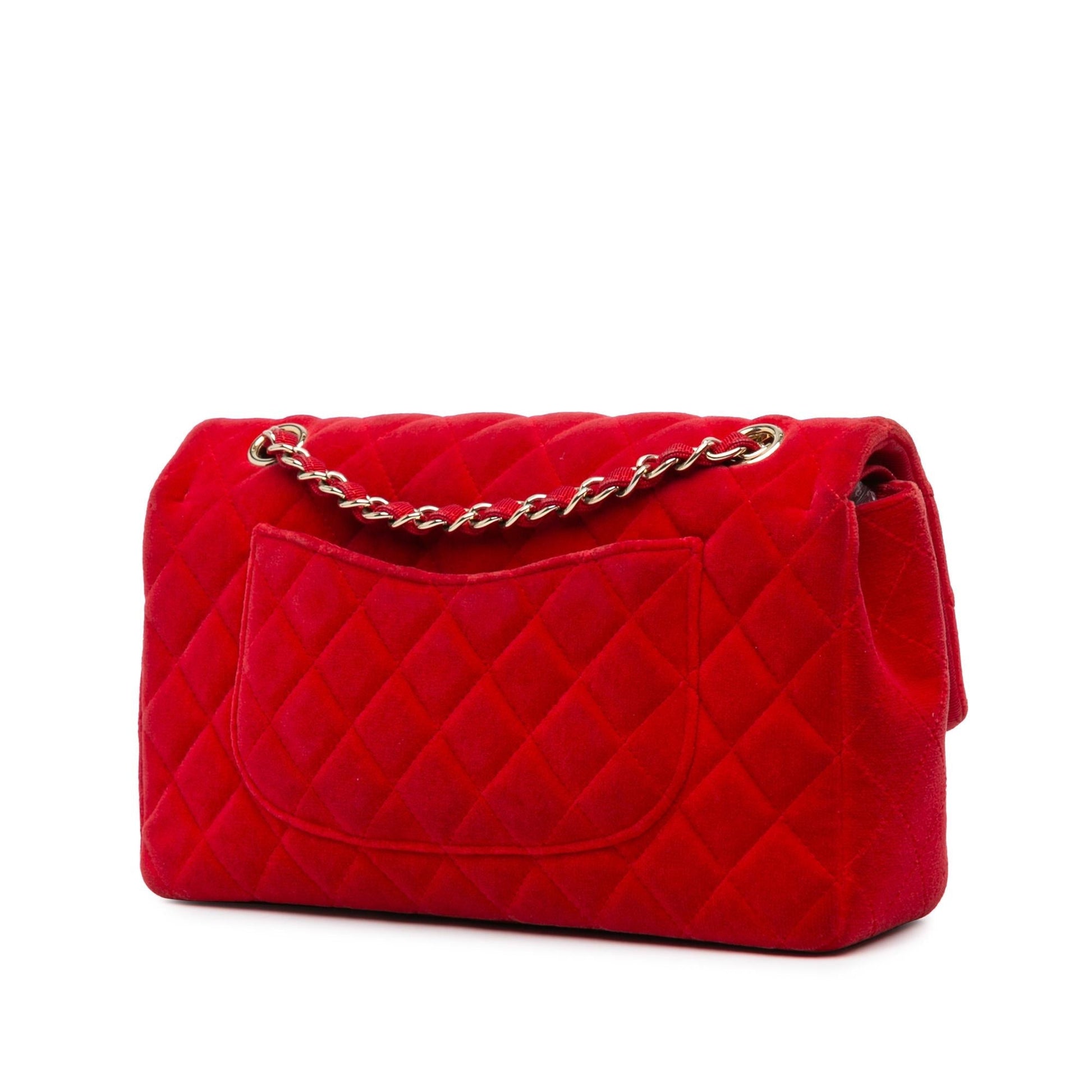 Chanel Classic Velvet Double Flap Handbag Double Flap