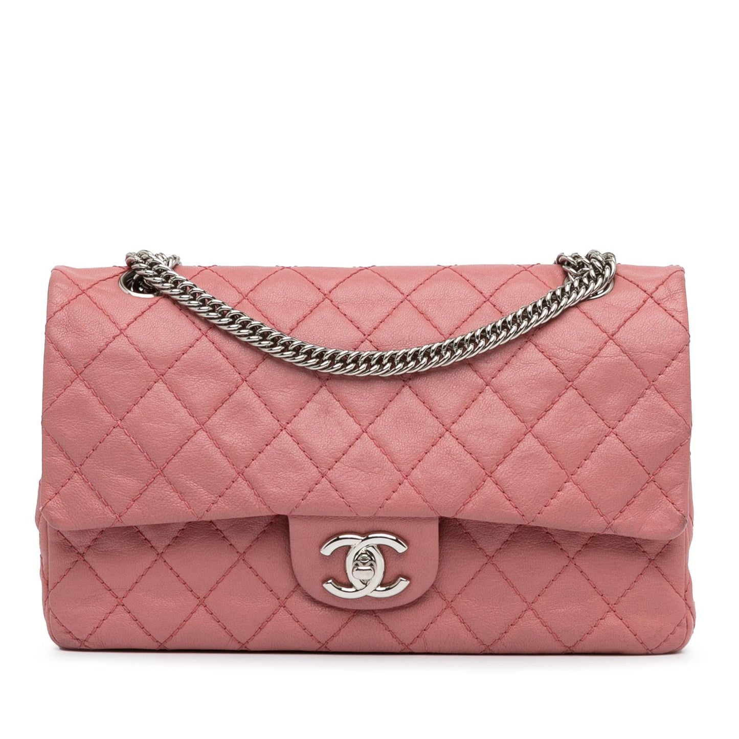 Chanel Classic Washed Lambskin Bijoux Double Flap Handbag