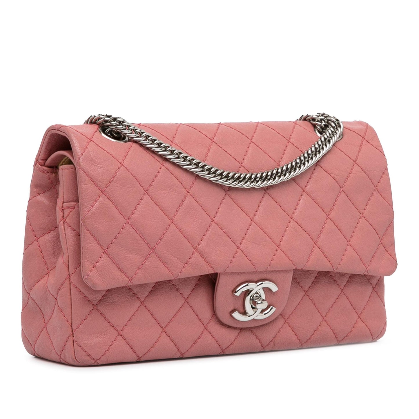 Chanel Classic Washed Lambskin Bijoux Double Flap Handbag