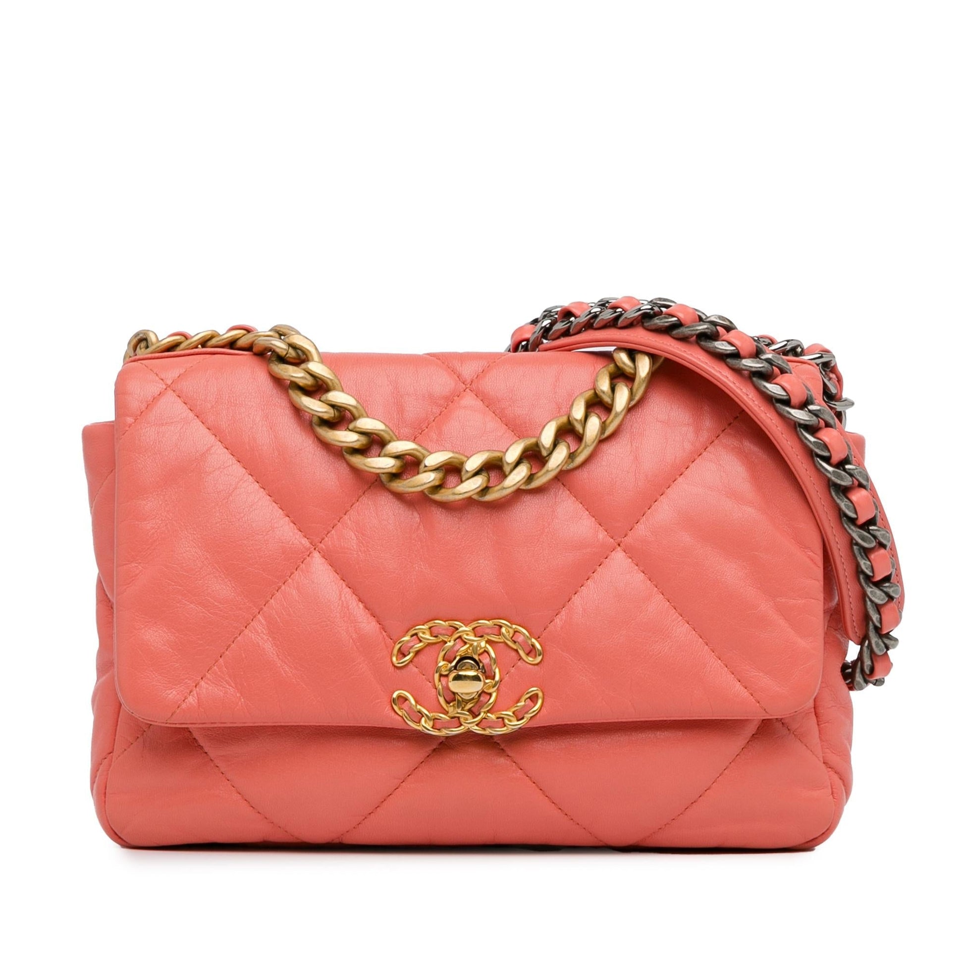 Chanel Lambskin 19 Flap SHG-WzCxqm Handbag