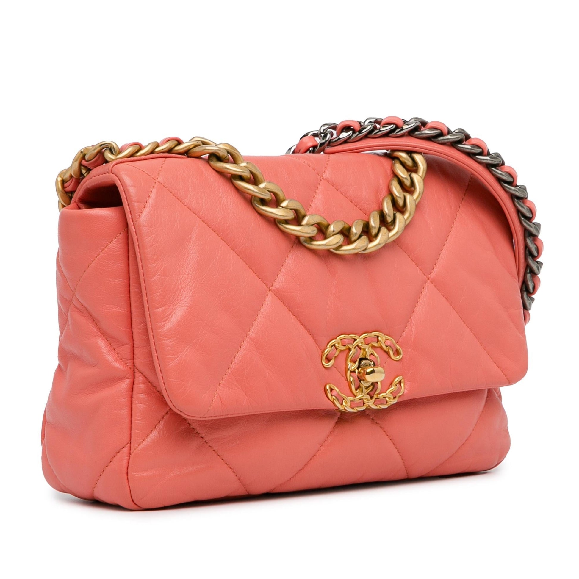 Chanel Lambskin 19 Flap SHG-WzCxqm Handbag