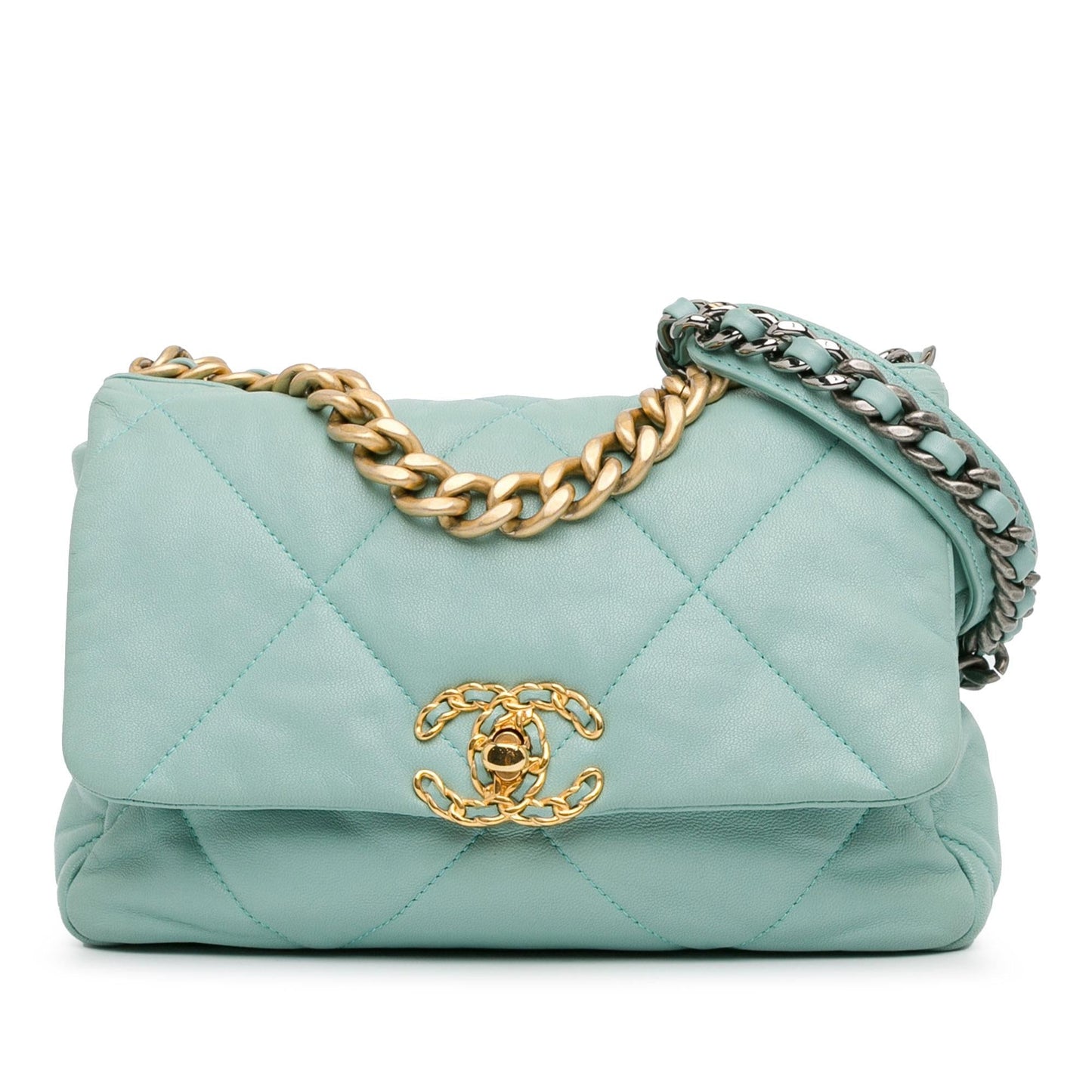 Chanel Lambskin 19 Flap Handbag