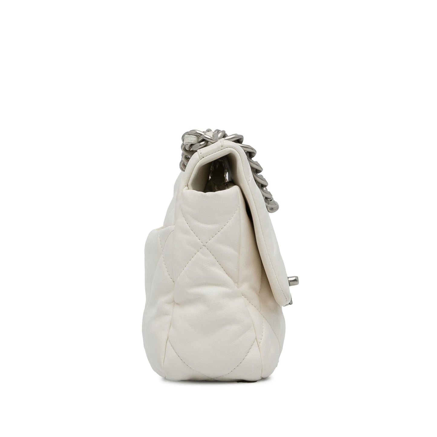 Chanel Lambskin 19 Flap Handbag Shg Aekgrk
