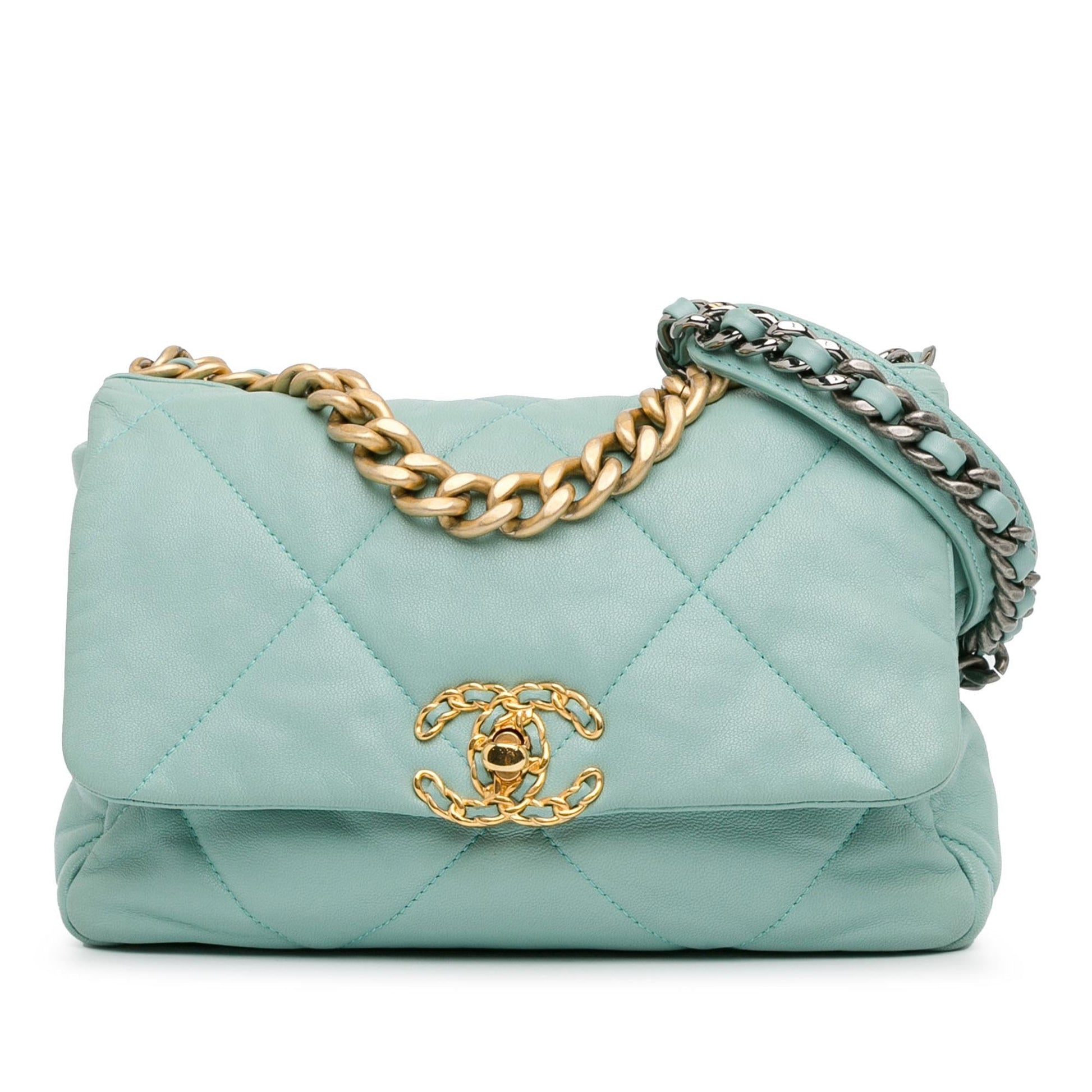 Chanel Lambskin 19 Flap Handbag 19 Flap