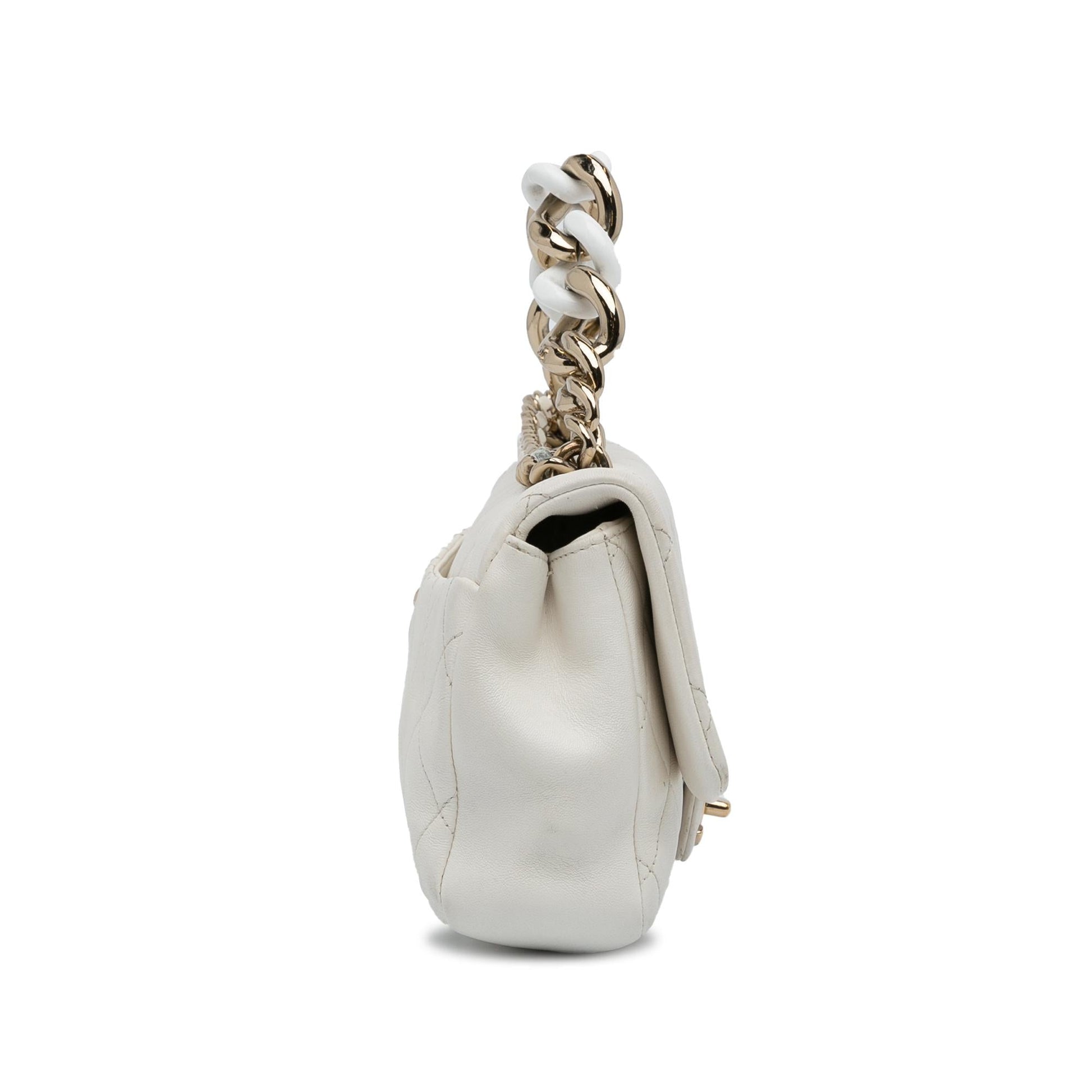 Chanel Lambskin Bicolor Flap Shoulder Bag