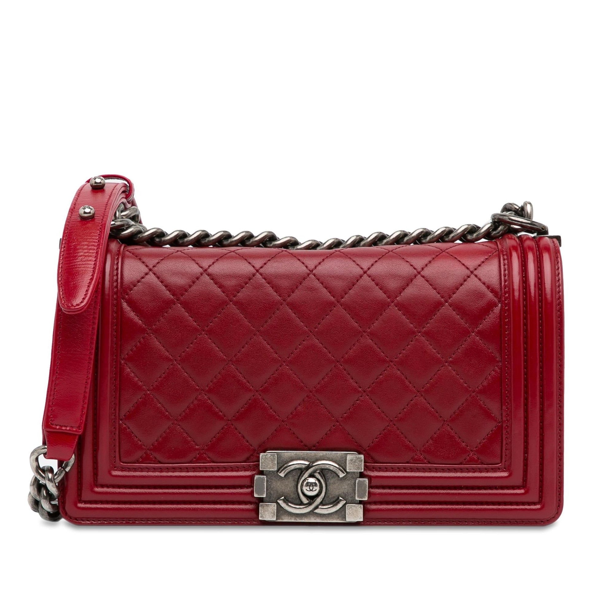 Chanel Lambskin Boy Flap SHG-c1RccM Handbag