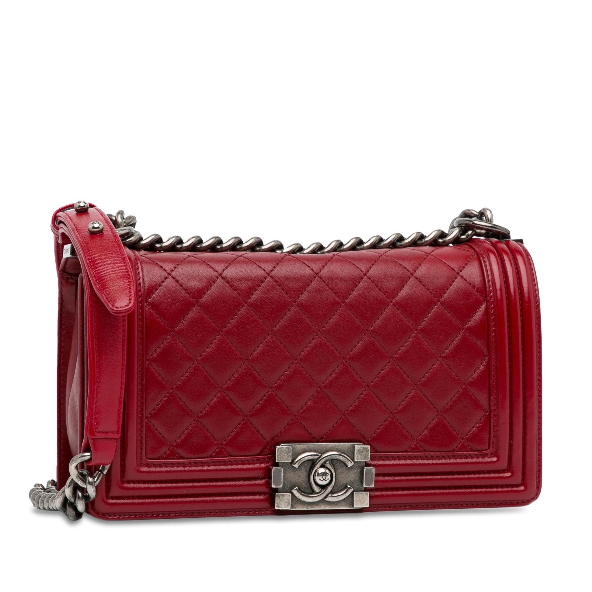Chanel Lambskin Boy Flap SHG-c1RccM Handbag