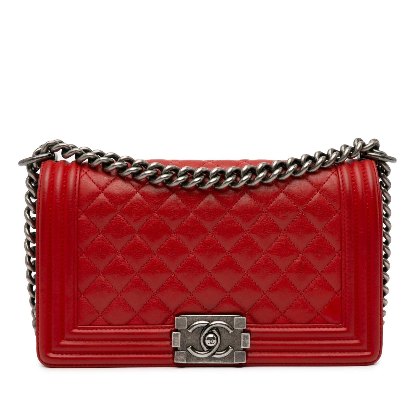 Chanel Lambskin Boy Flap SHG-INz5UJ Handbag