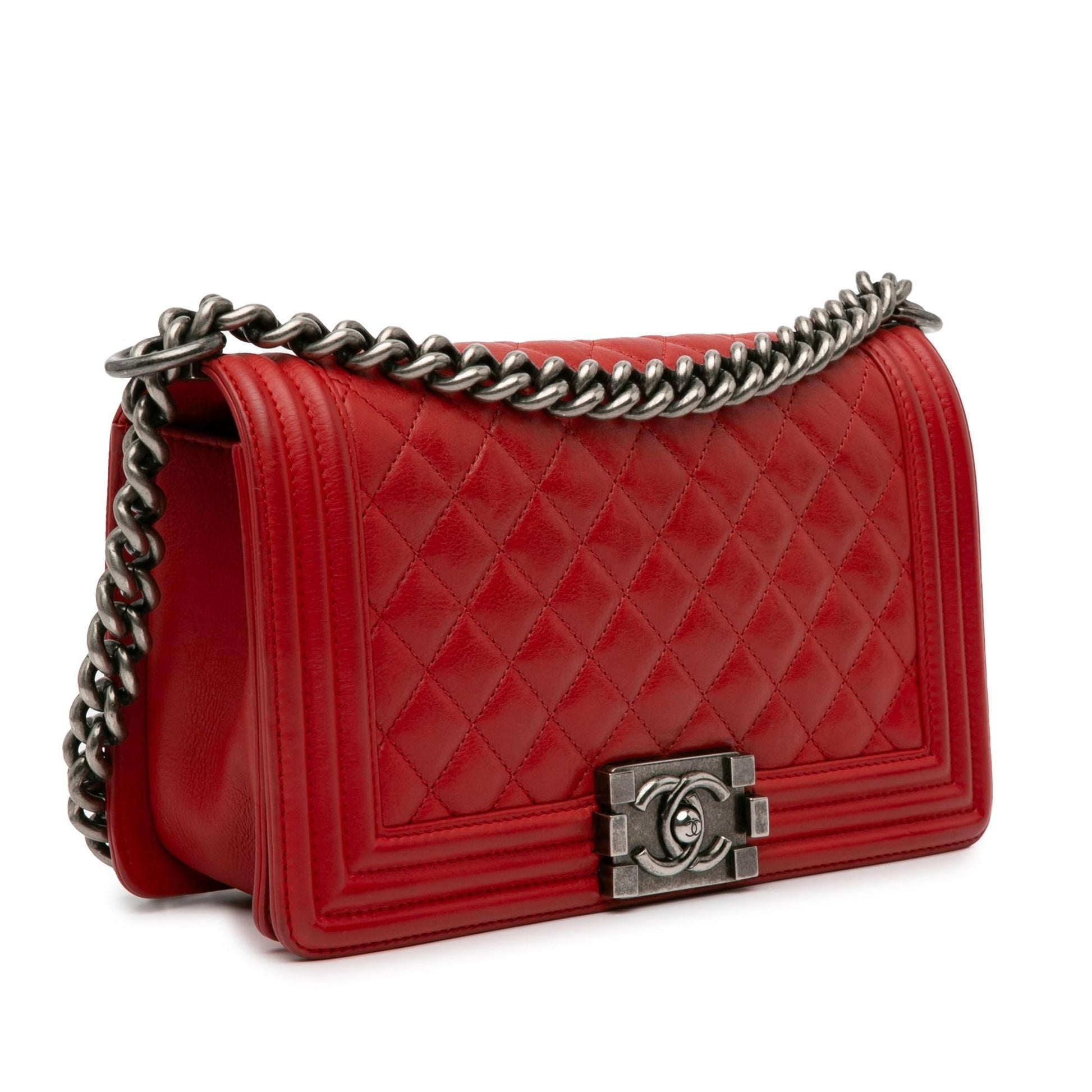Chanel Lambskin Boy Flap SHG-INz5UJ Handbag