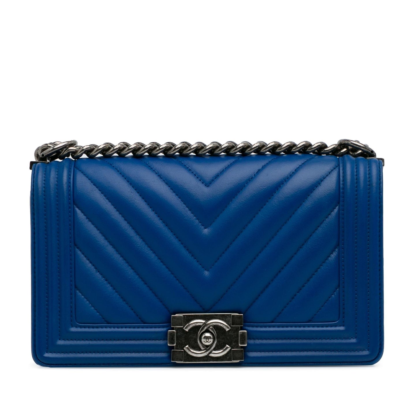 Chanel Lambskin Chevron Boy Flap SHG-9fPgQE Handbag