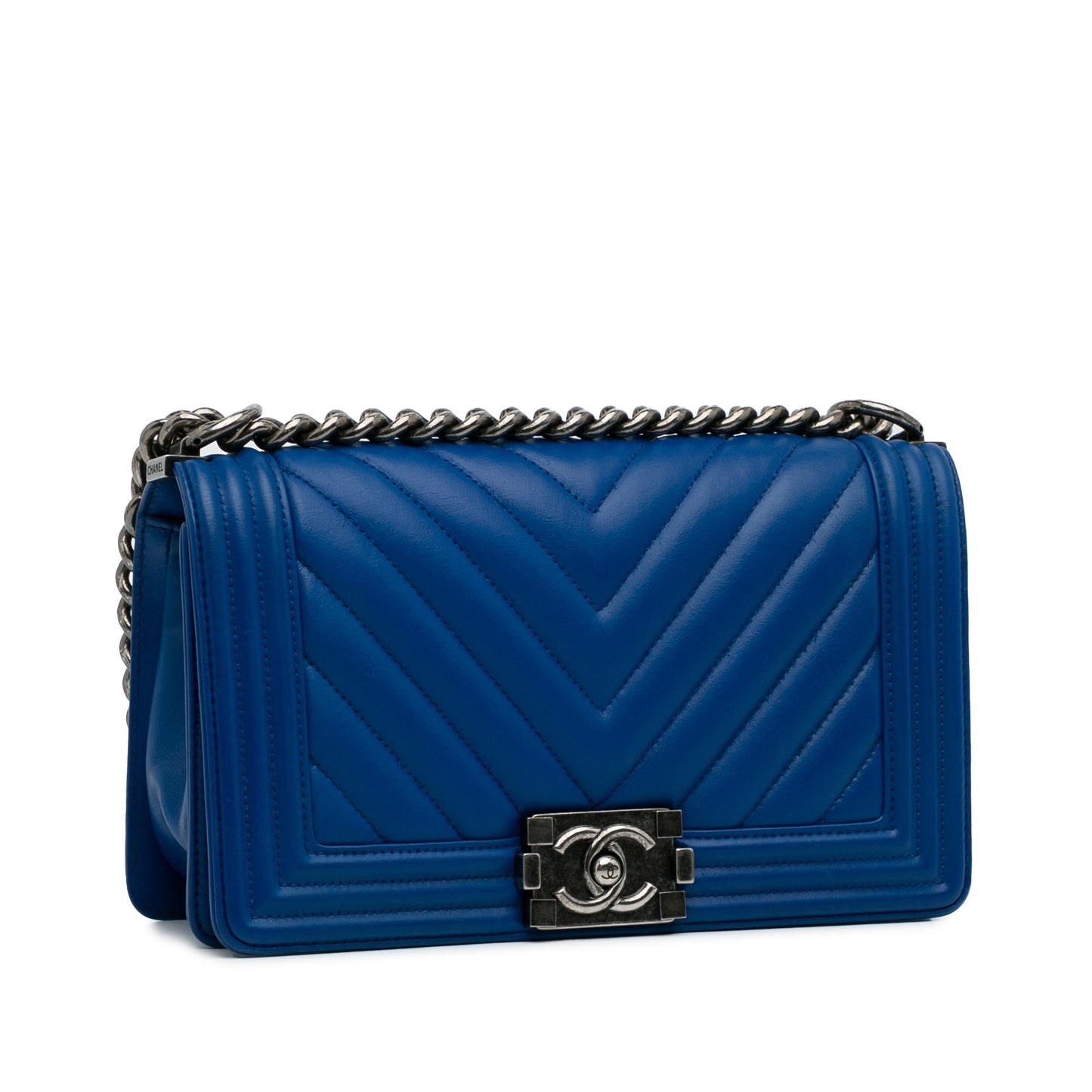 Chanel Lambskin Chevron Boy Flap SHG-9fPgQE Handbag
