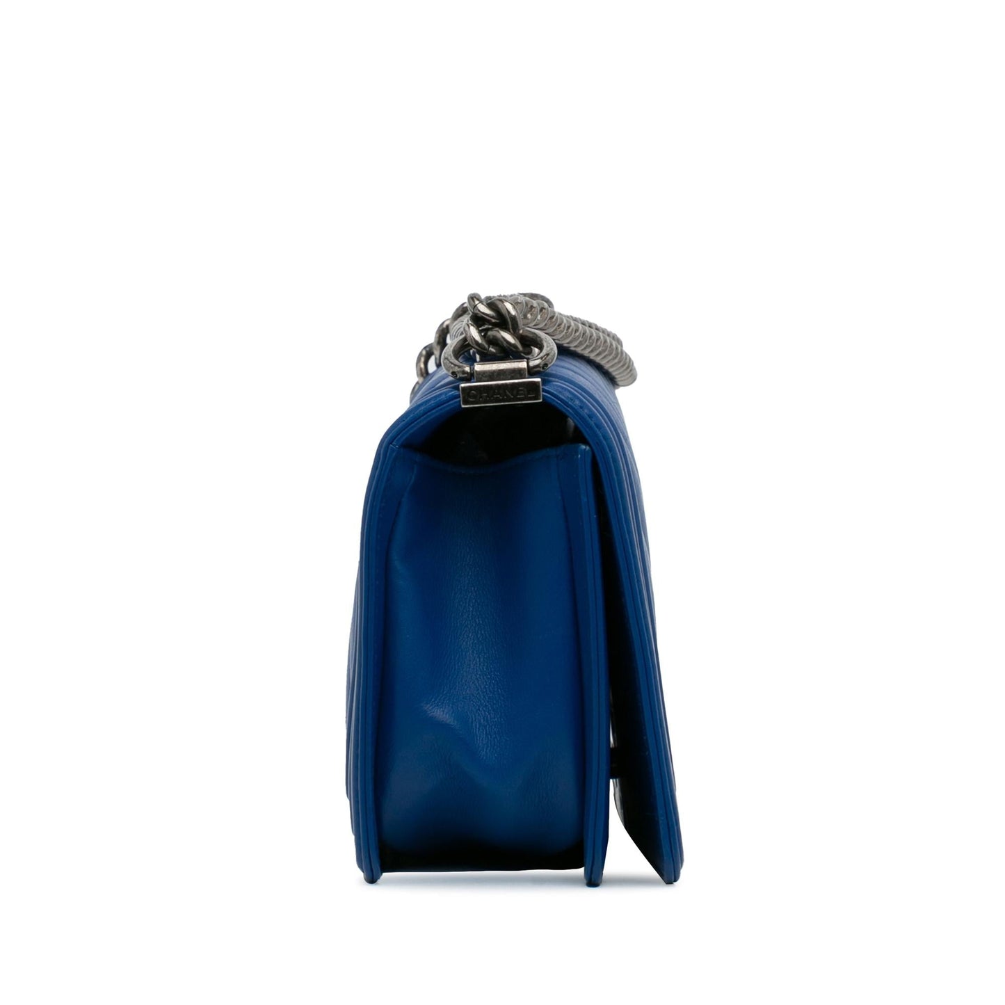 Chanel Lambskin Chevron Boy Flap Handbag