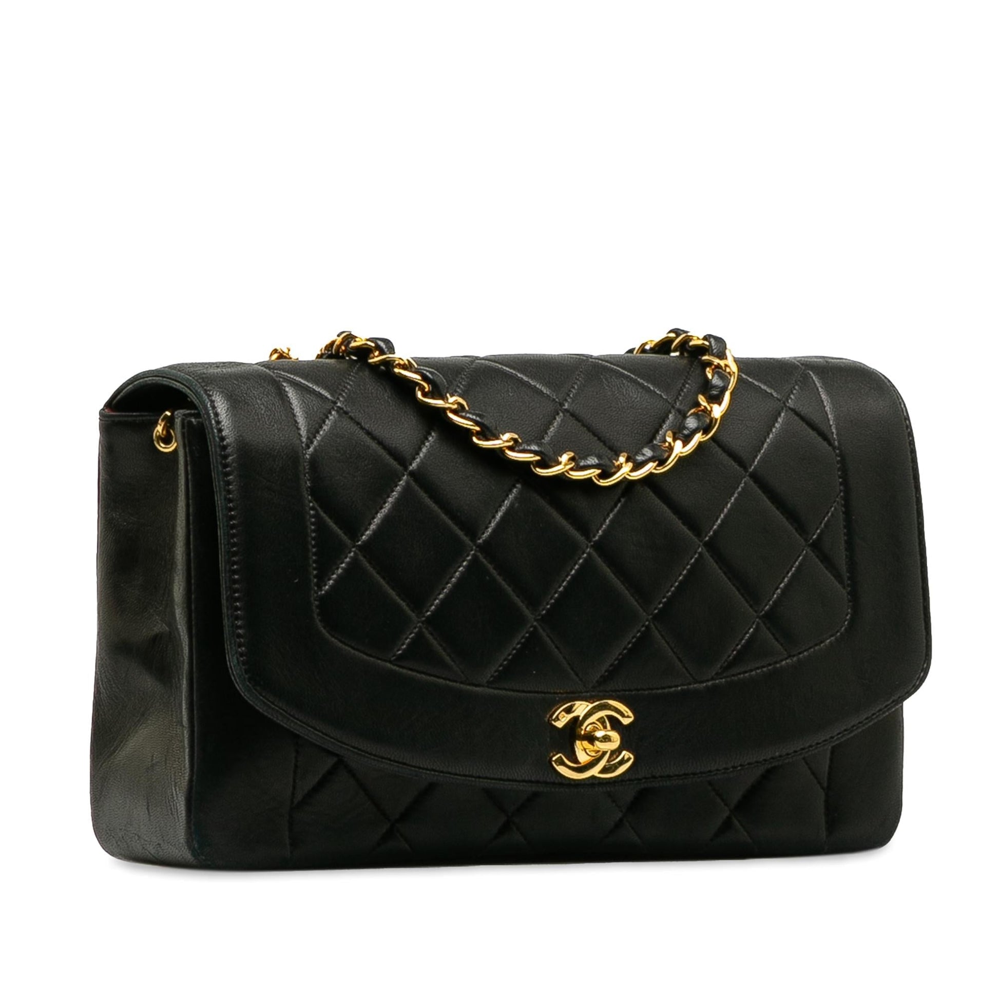 Chanel Lambskin Diana Flap SHG-CKvSGc Handbag