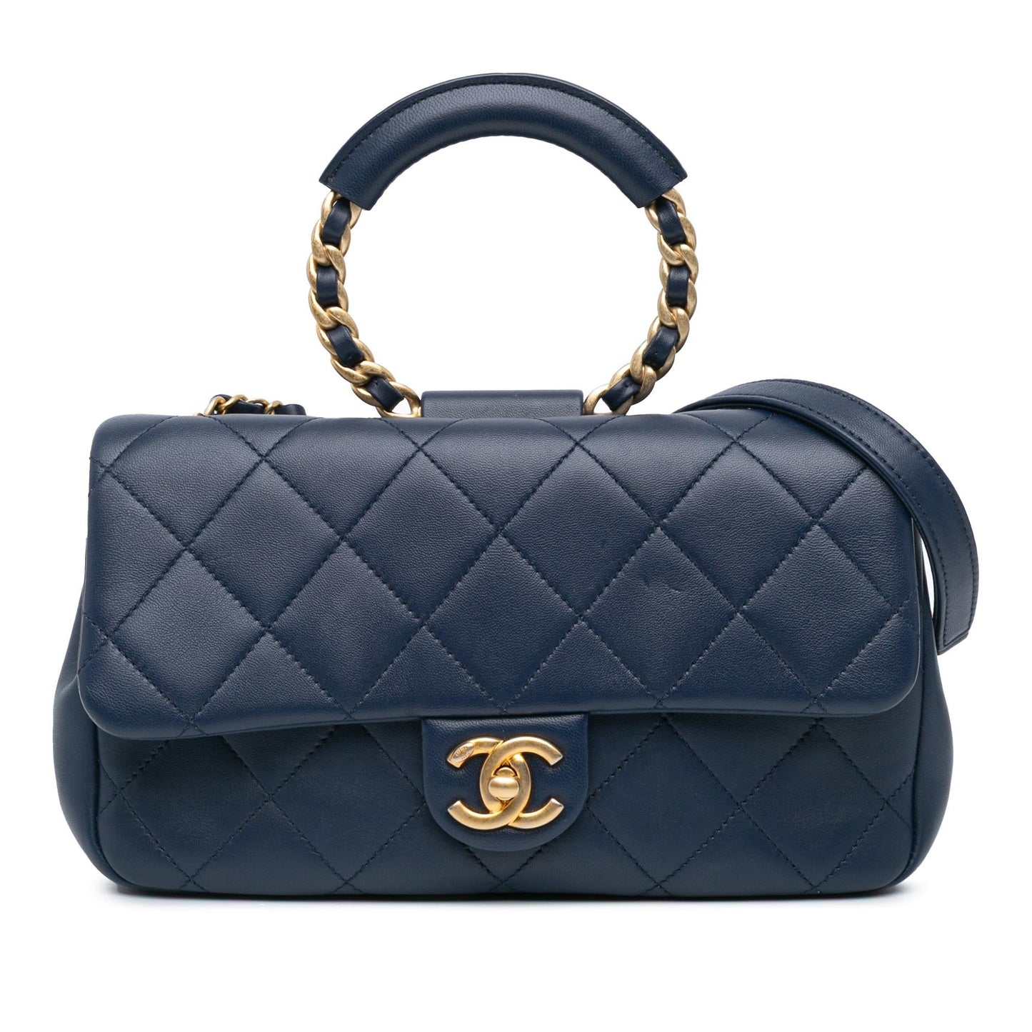 Chanel Lambskin Loop Flap Handbag