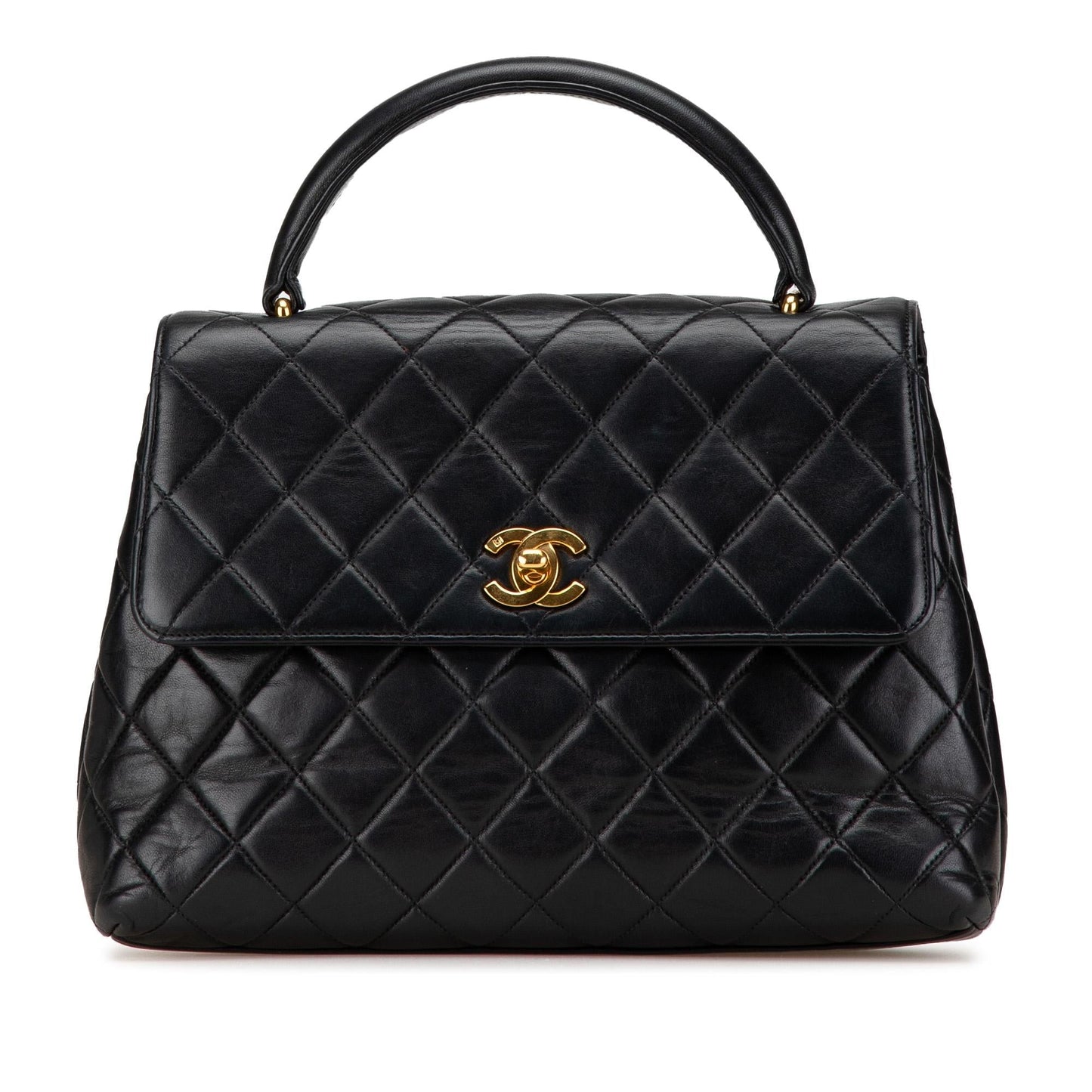 Chanel Lambskin Kelly Top Handle Handbag