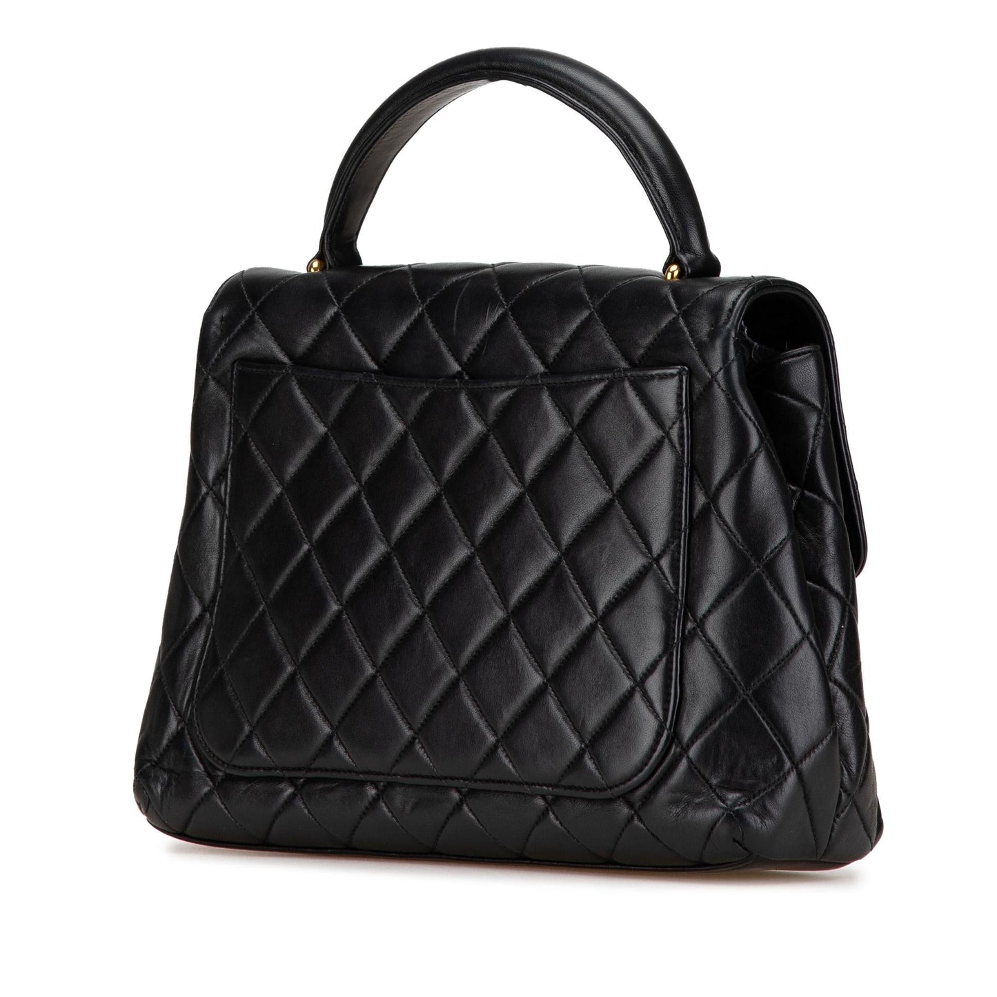 Chanel Lambskin Kelly Top Handle Handbag