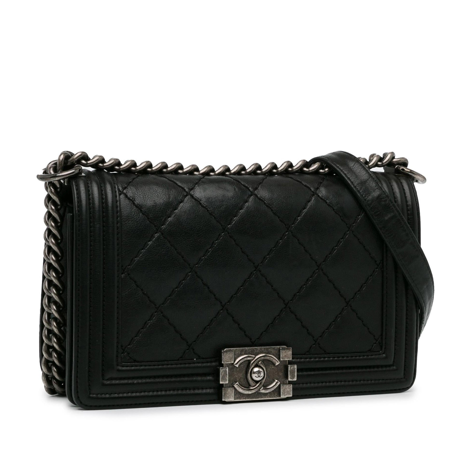 Chanel Lambskin Stitch It Boy Flap SHG-QrNhc7 Handbag