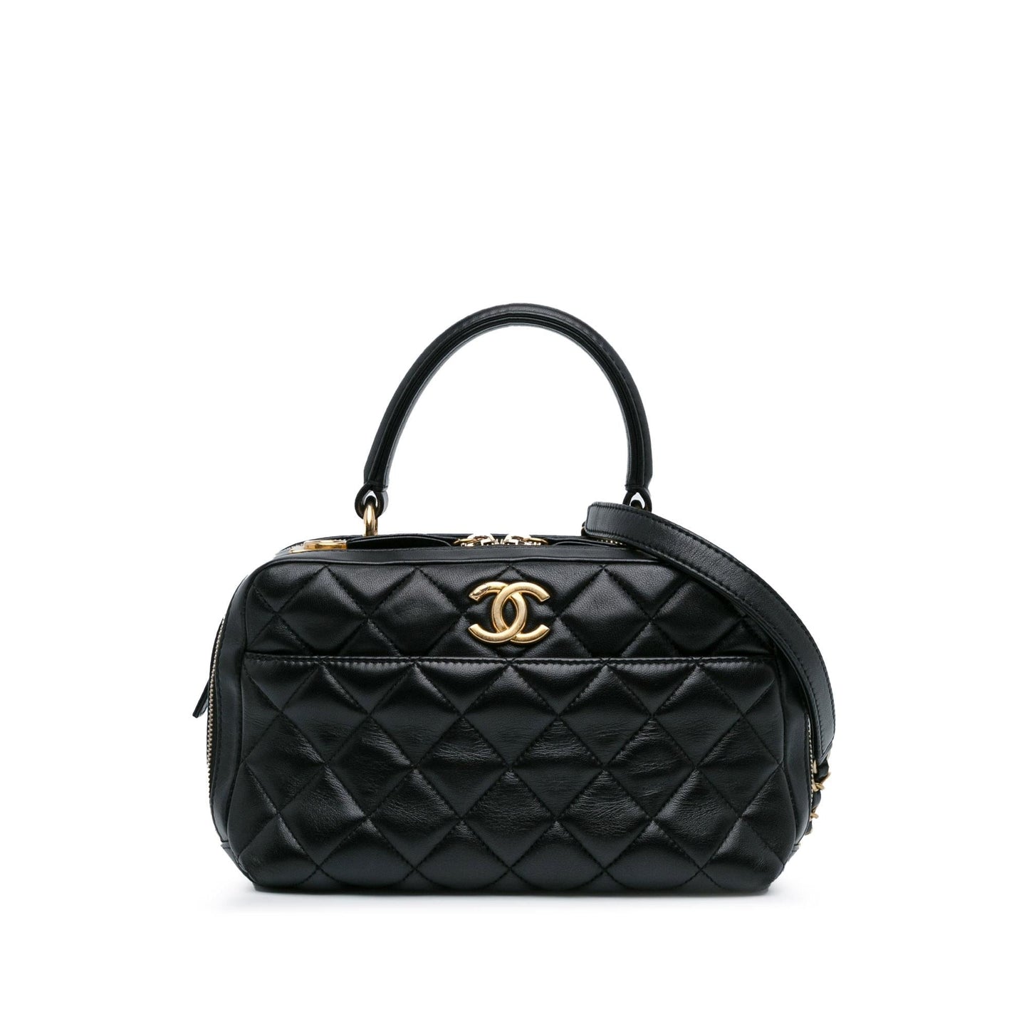 Chanel Lambskin Trendy CC Bowling SHG-JDAaY3 Handbag