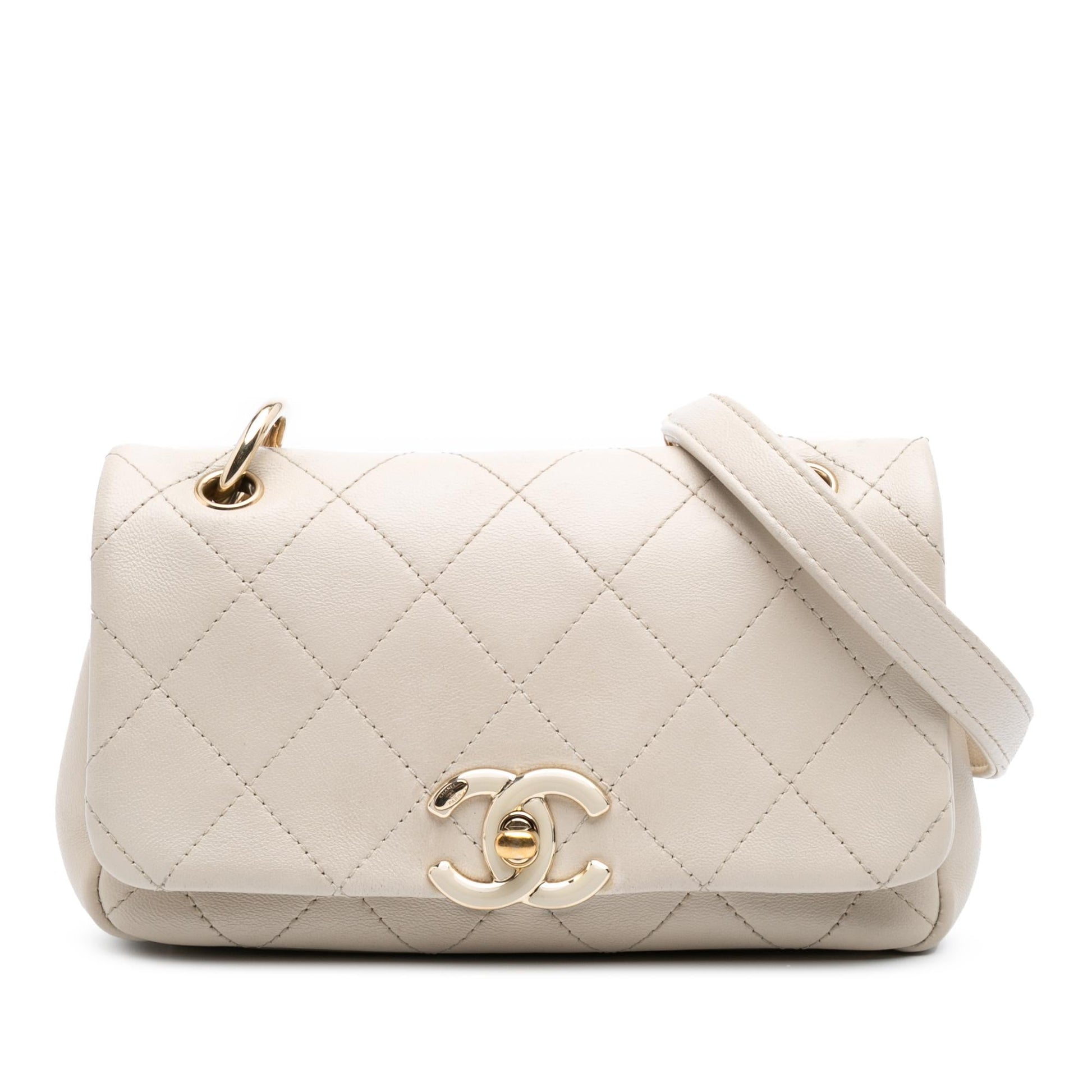 Chanel Lambskin Twist Enamel CC Flap Handbag 4