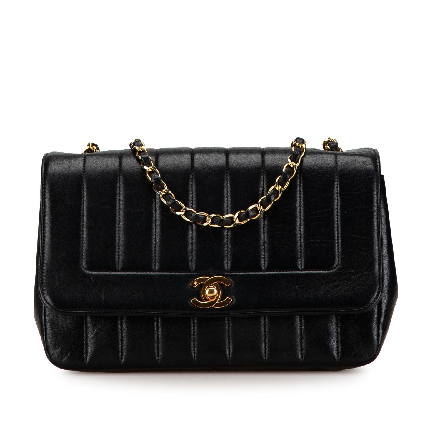 Chanel Lambskin Vertical Border Flap SHG-t5P50W Handbag