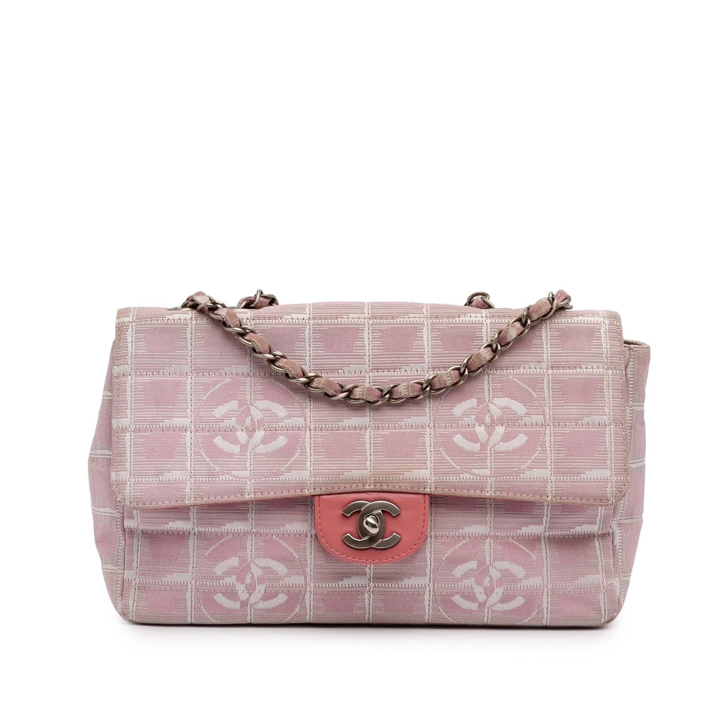 Chanel New Line Nylon Single Flap Travel Bag Flap 3