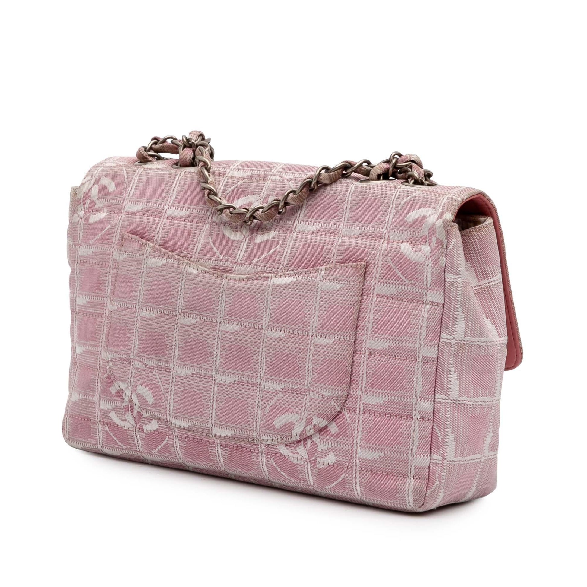 Chanel New Line Nylon Single Flap Travel Bag Flap 3
