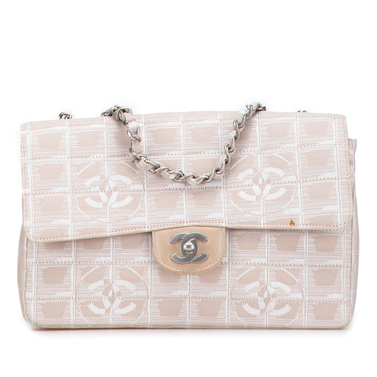 Chanel New Line Nylon Single Flap Travel Bag Flap 5