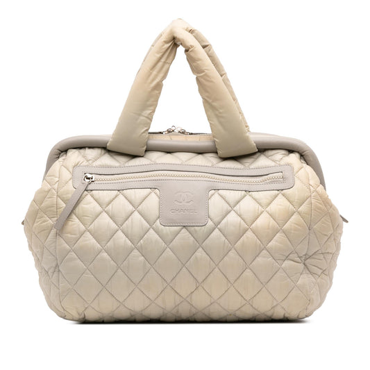 Chanel Nylon Coco Cocoon Bowling Handbag