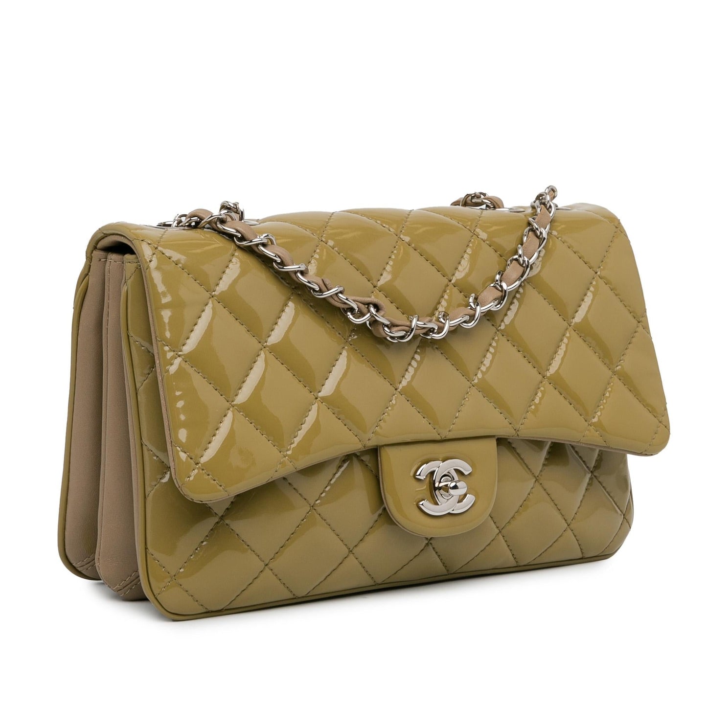 Chanel Patent 3 Accordion Flap SHG-PxIozj Handbag
