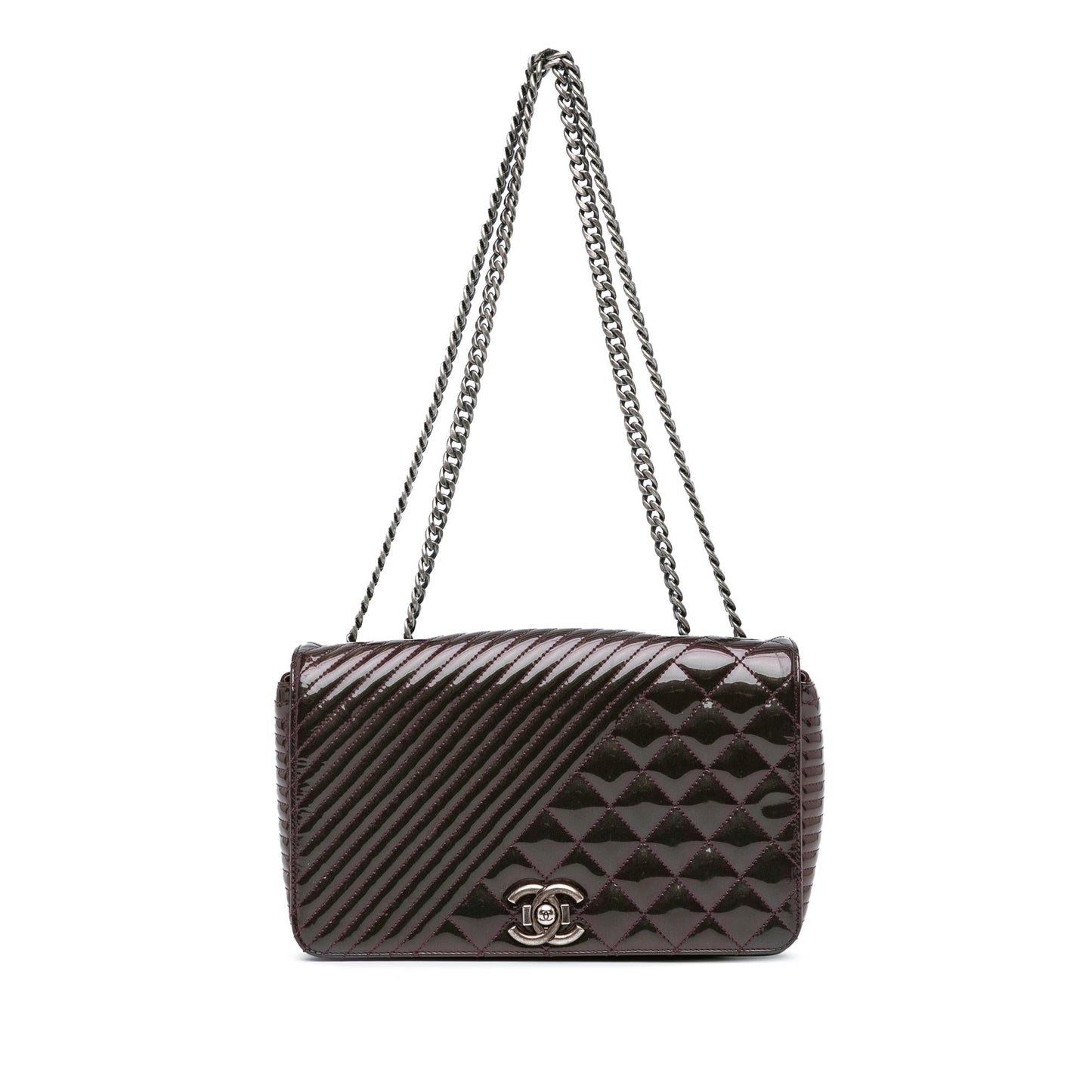 Chanel Patent Coco Boy Flap Handbag