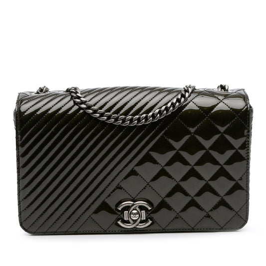Chanel Patent Coco Boy Flap Handbag Flap 2