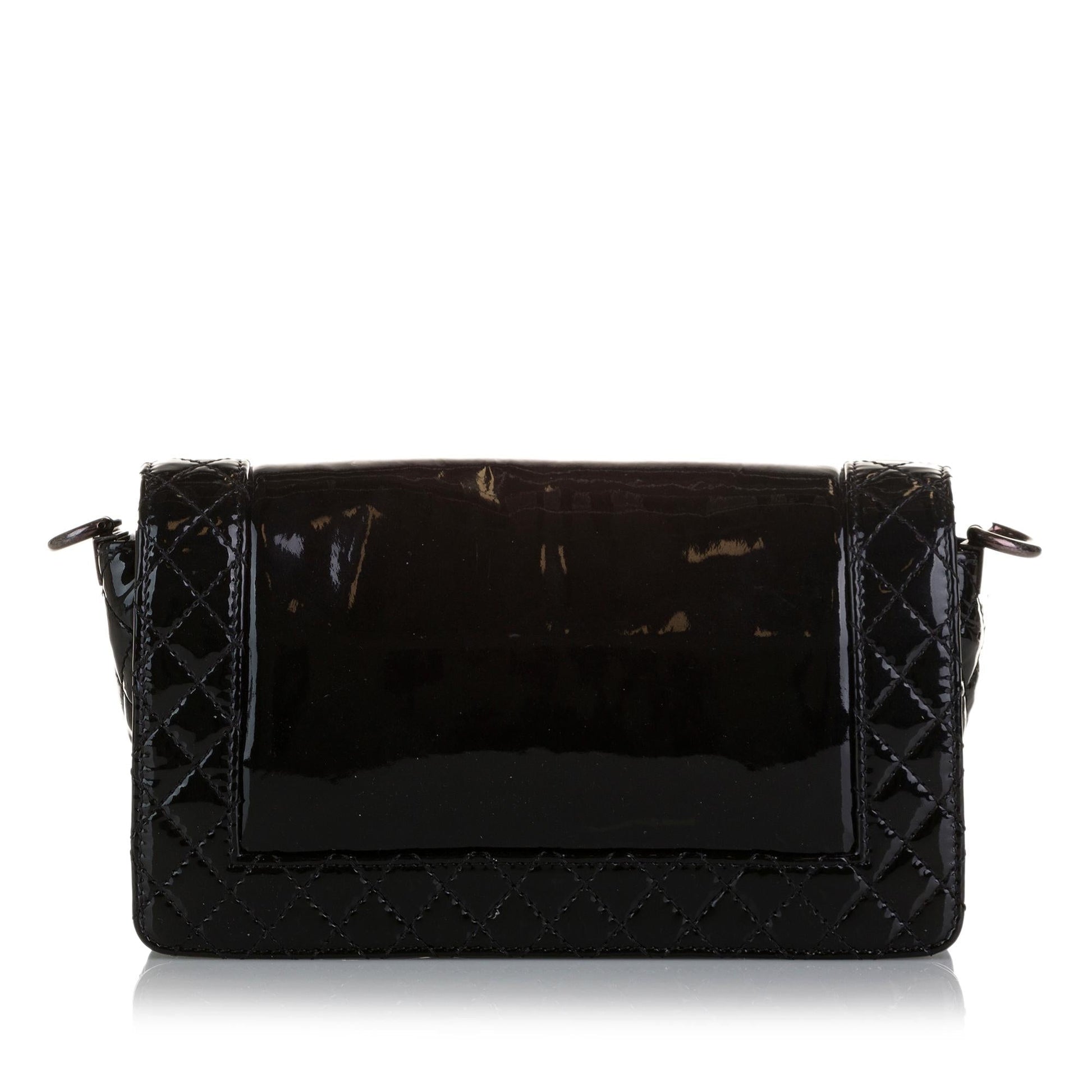 Chanel Patent Reverso Boy Flap SHG Handbag