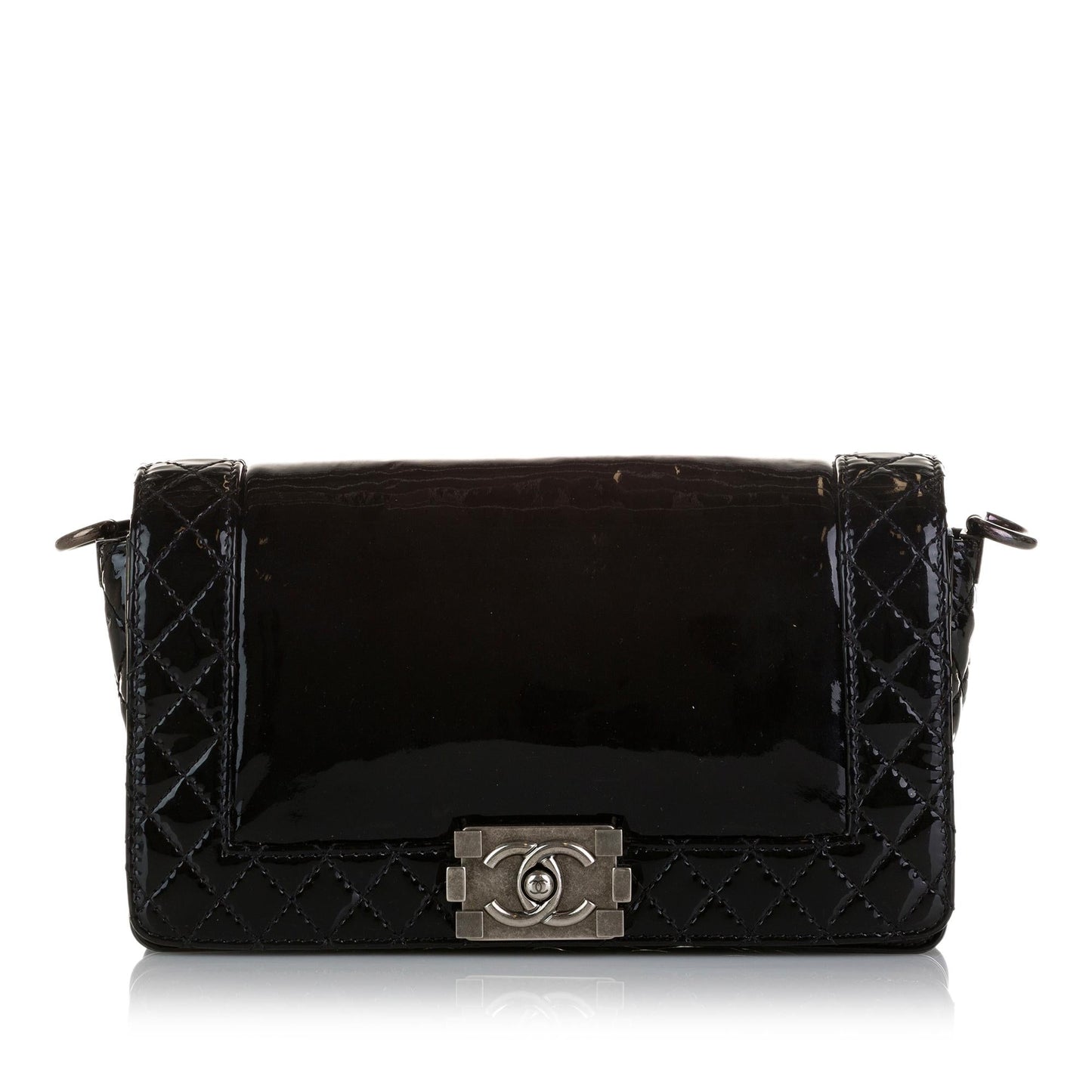 Chanel Patent Reverso Boy Flap SHG-xCR0zI Handbag