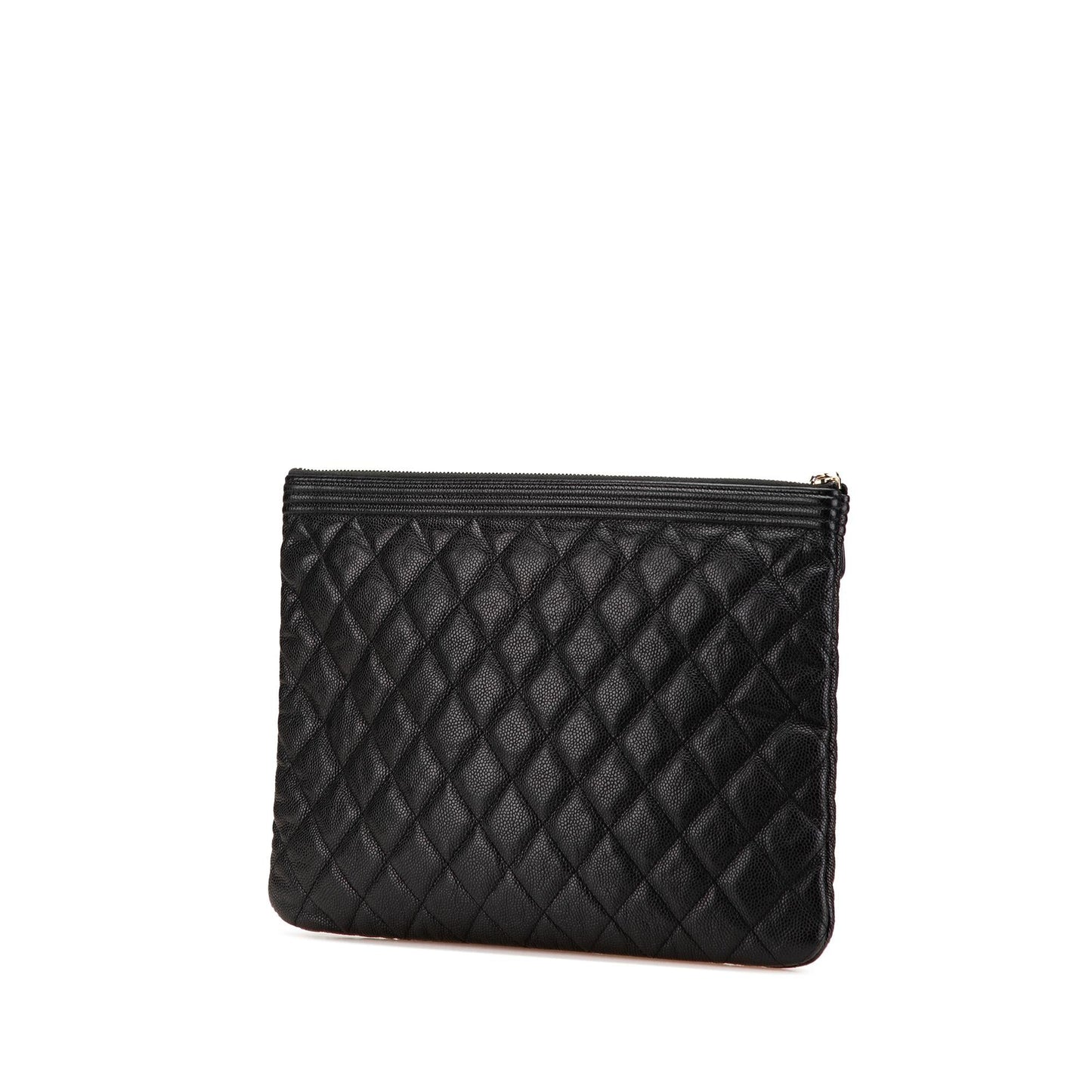 Chanel Quilted Caviar Boy O Clutch Bag Clutch 1