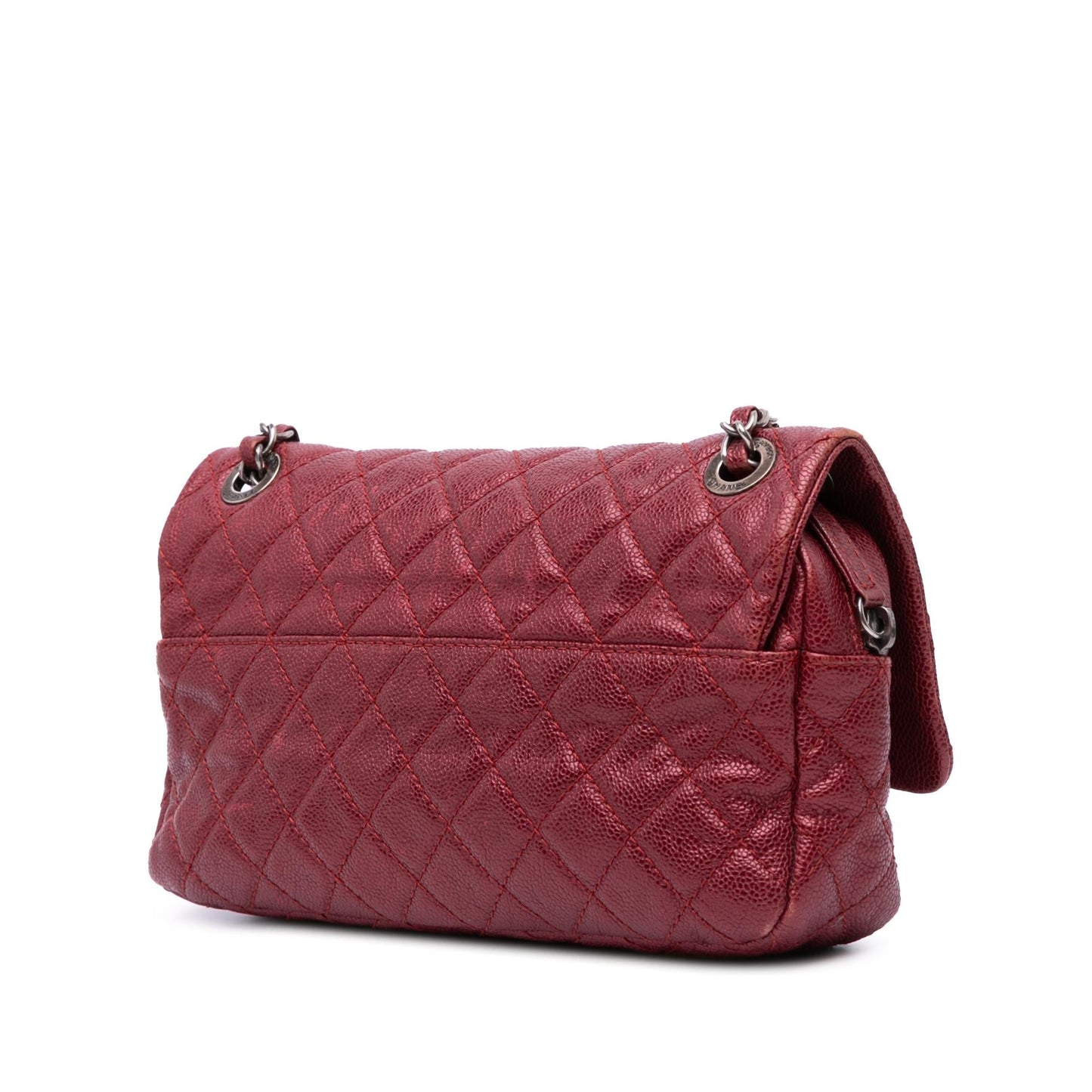 Chanel Quilted Caviar Easy Flap Handbag