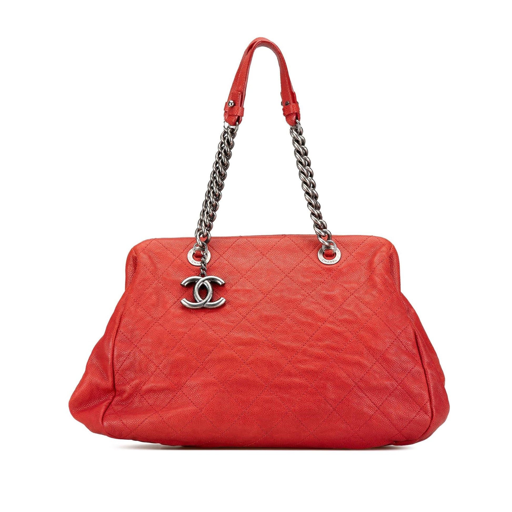 Chanel Quilted Caviar Frame Tote Bag