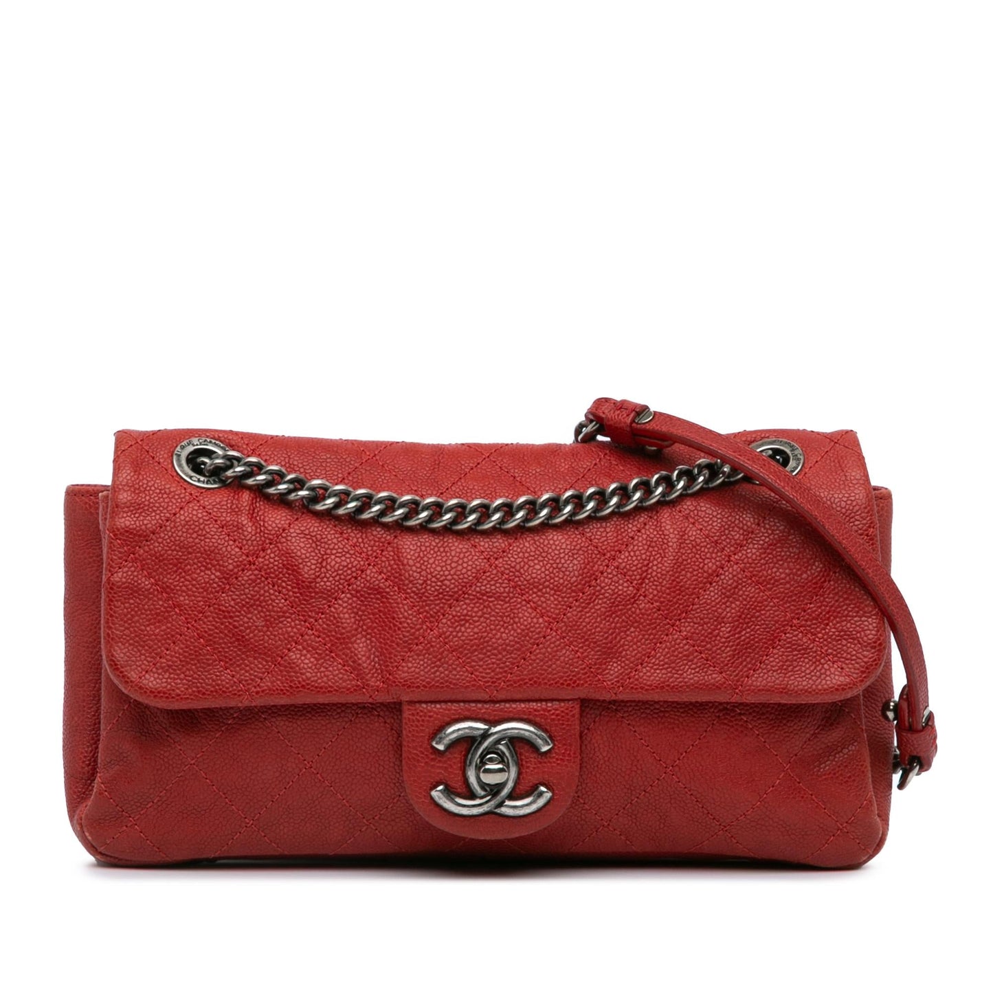 Chanel Quilted Caviar Simply CC Flap Handbag Flap 2