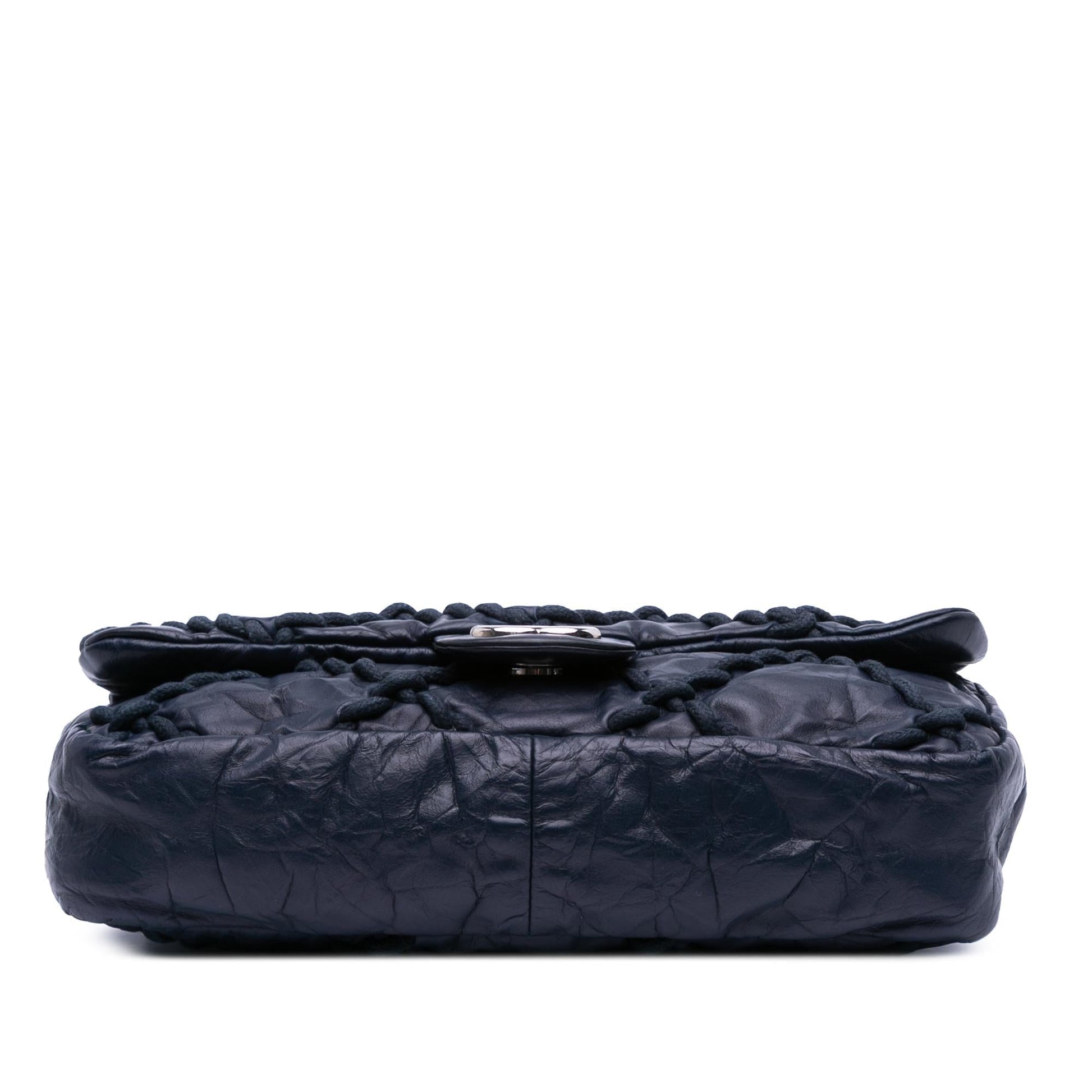 Chanel Quilted Crinkled Calfskin Ultra Stitch Flap Handbag