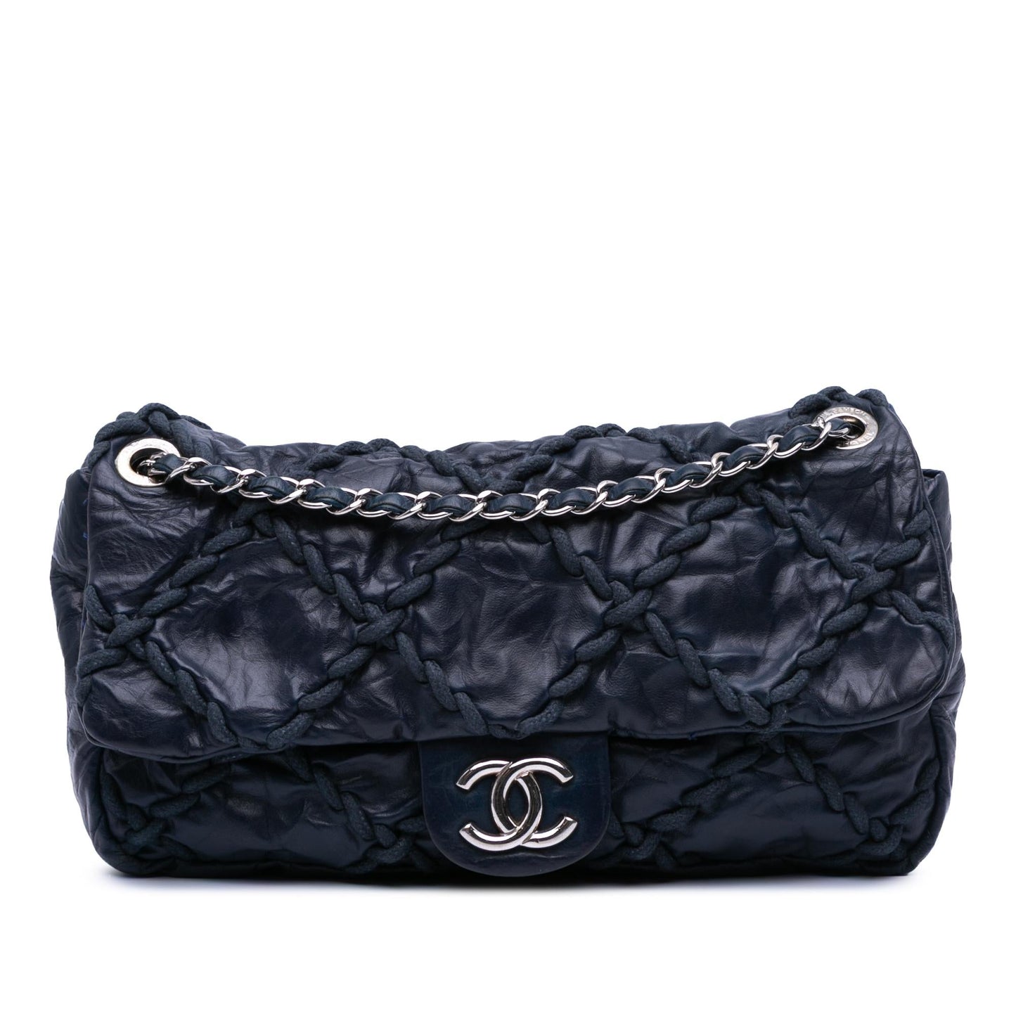 Chanel Quilted Crinkled Calfskin Ultra Stitch Flap Handbag
