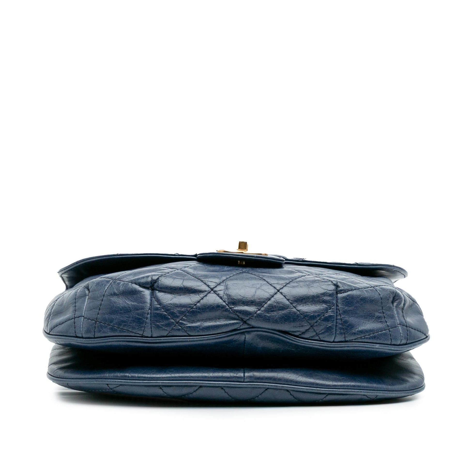Chanel Quilted Glazed Calfskin Bubble CC Flap Handbag